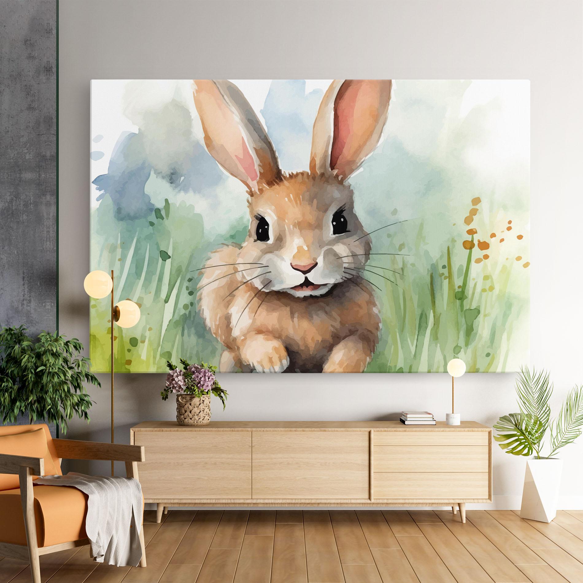 Vászonkép Brown Cream Bunny mockup 9