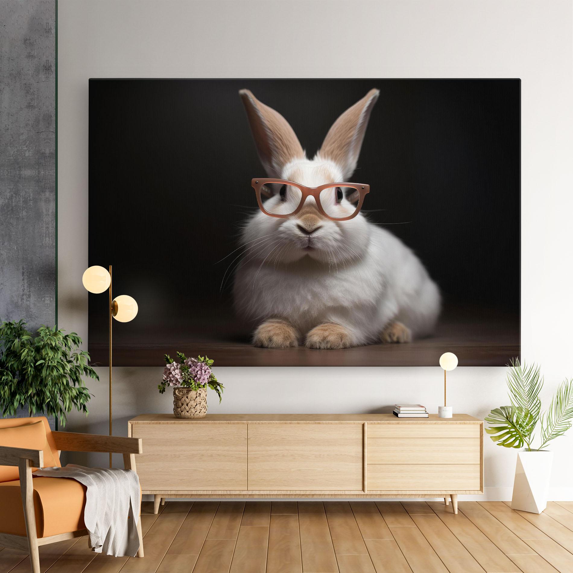 Vászonkép Eyeglasses Bunny mockup 9