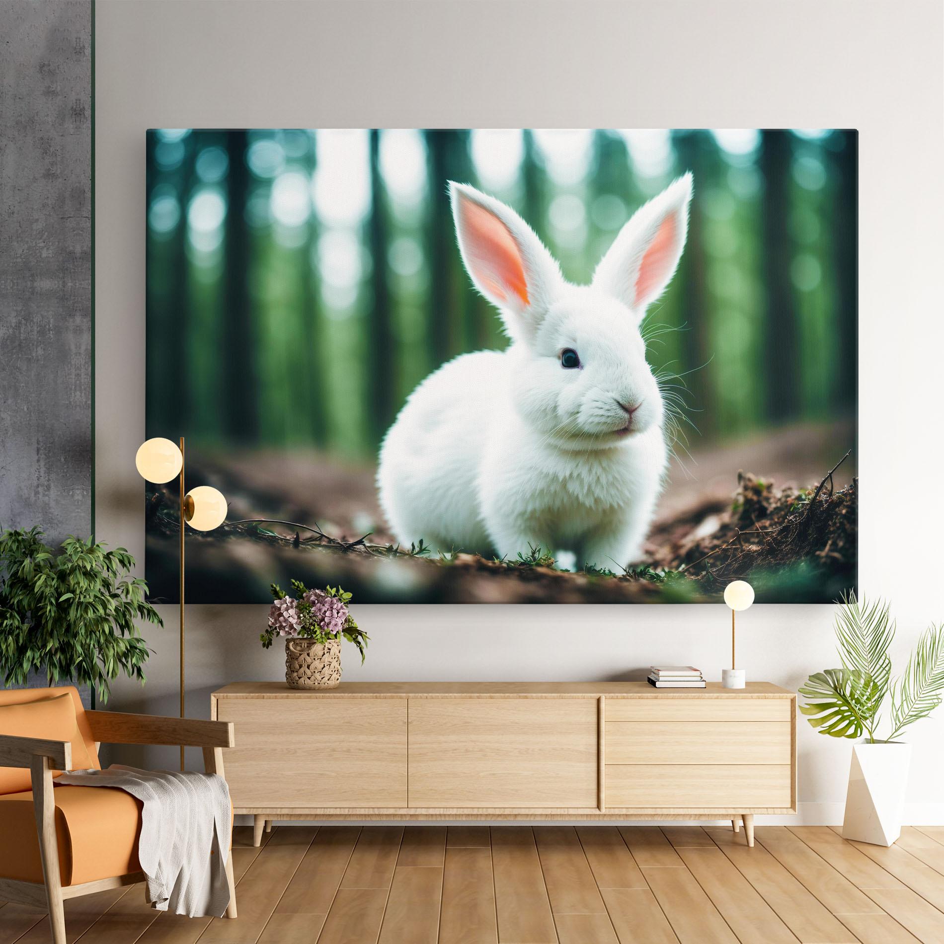 Vászonkép Forest Bunny mockup 9