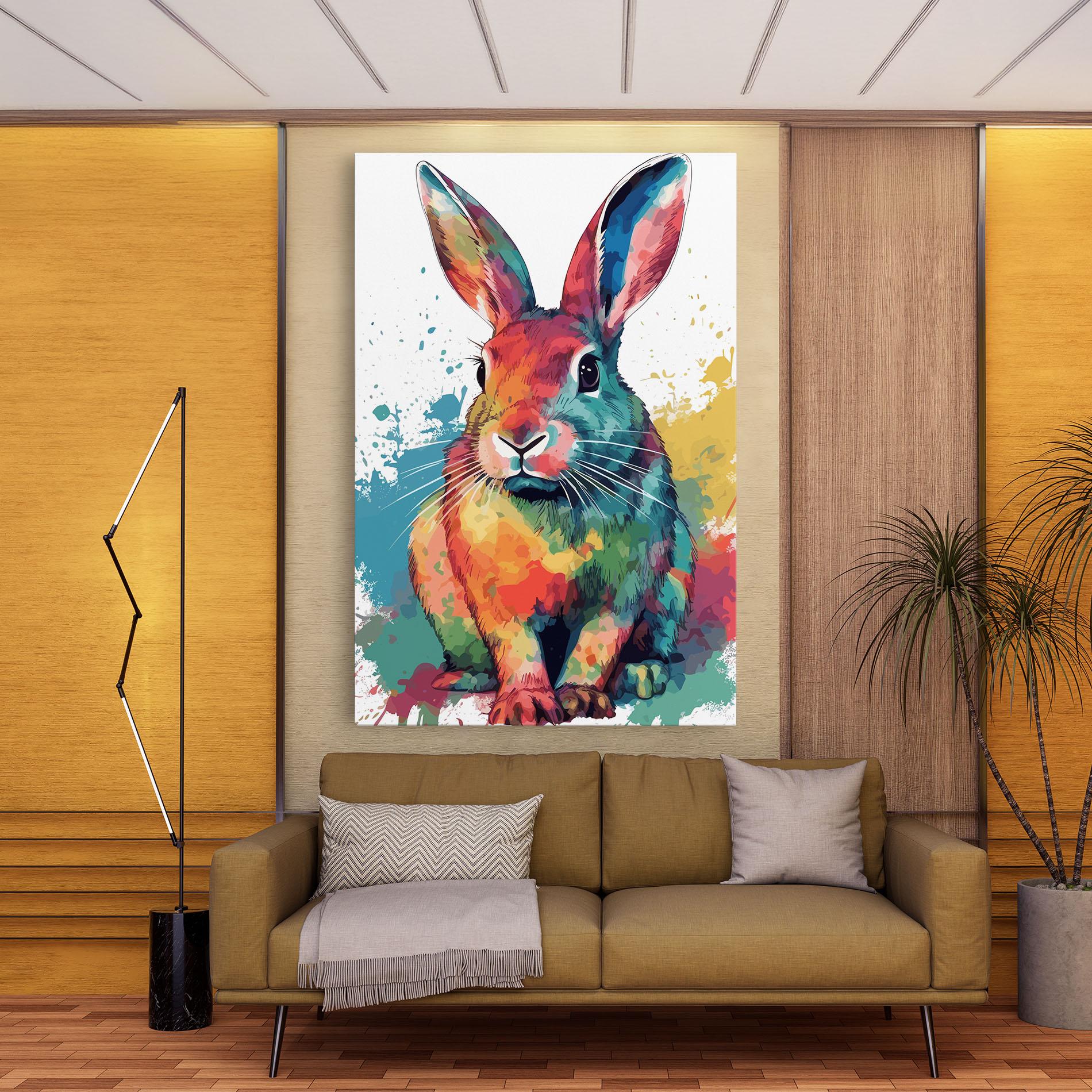 Vászonkép Brush Rabbit mockup 9