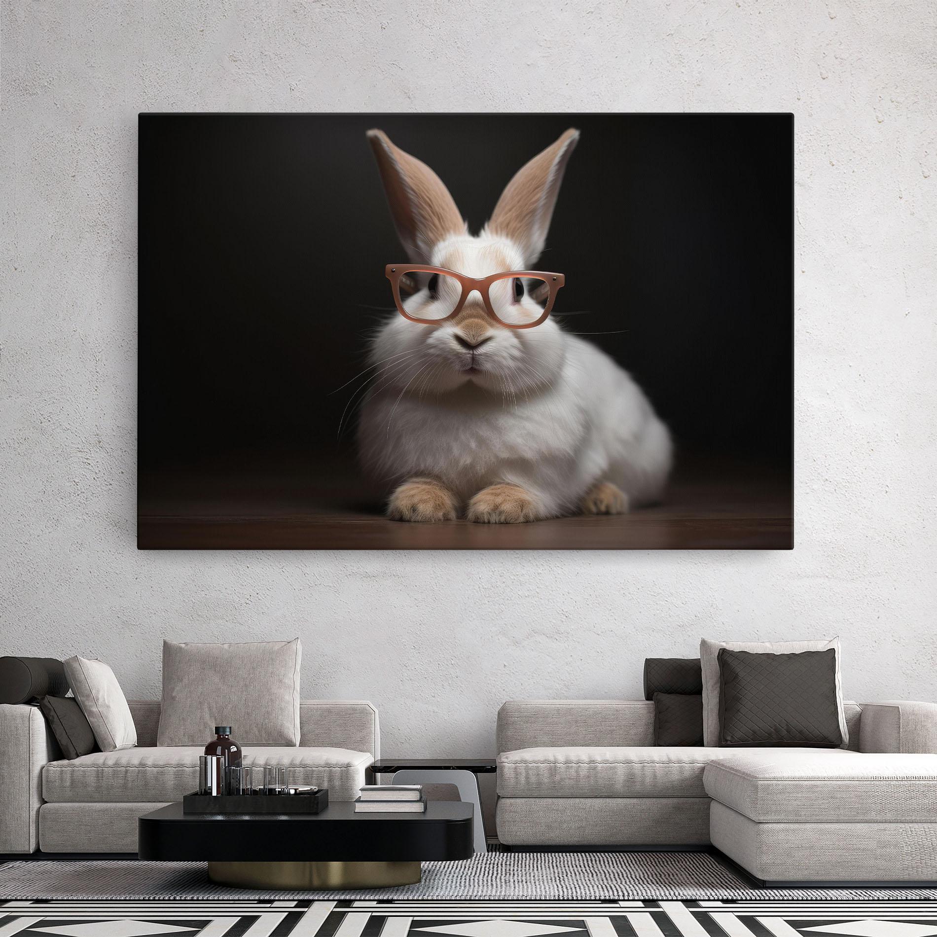 Vászonkép Eyeglasses Bunny mockup 2