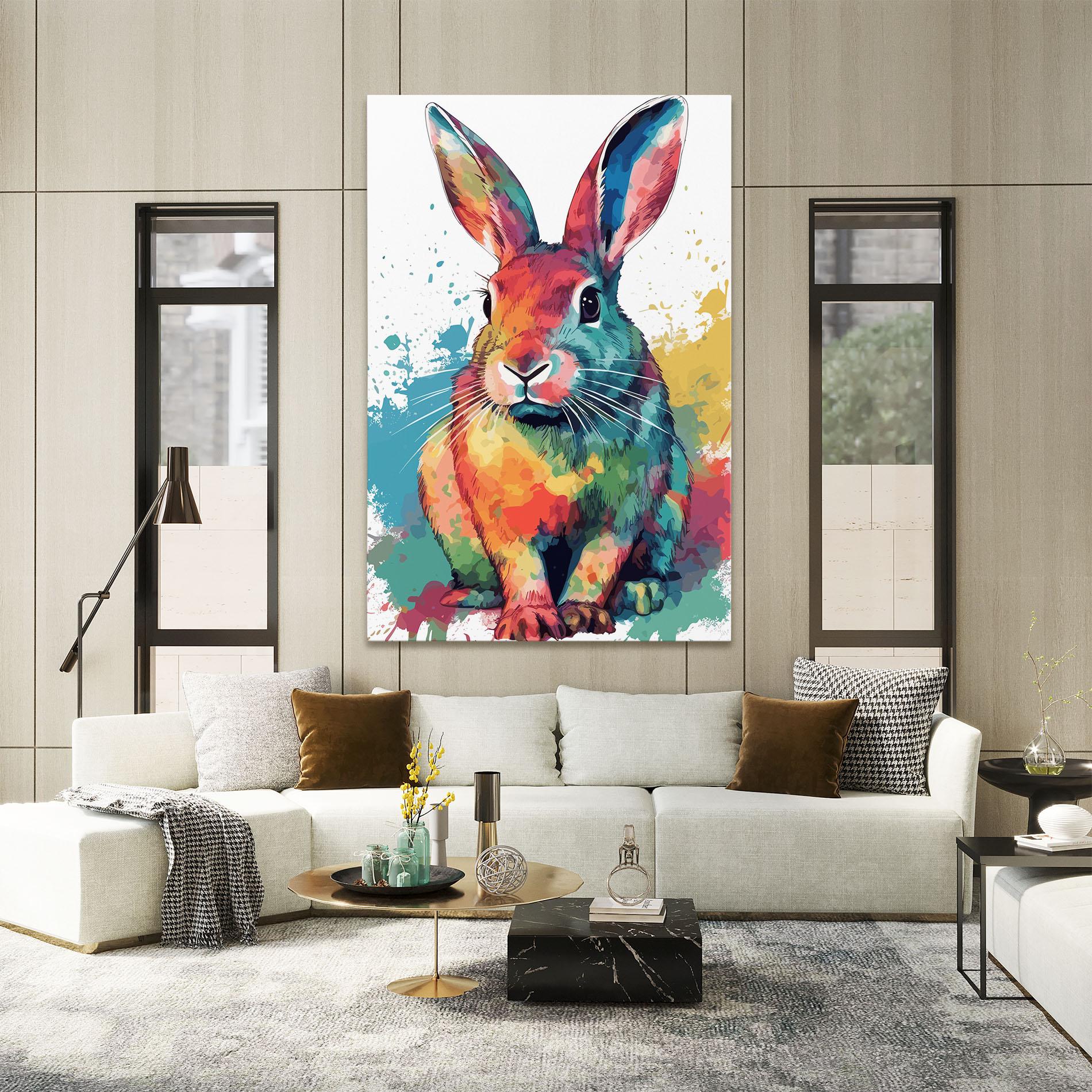 Vászonkép Brush Rabbit mockup 2