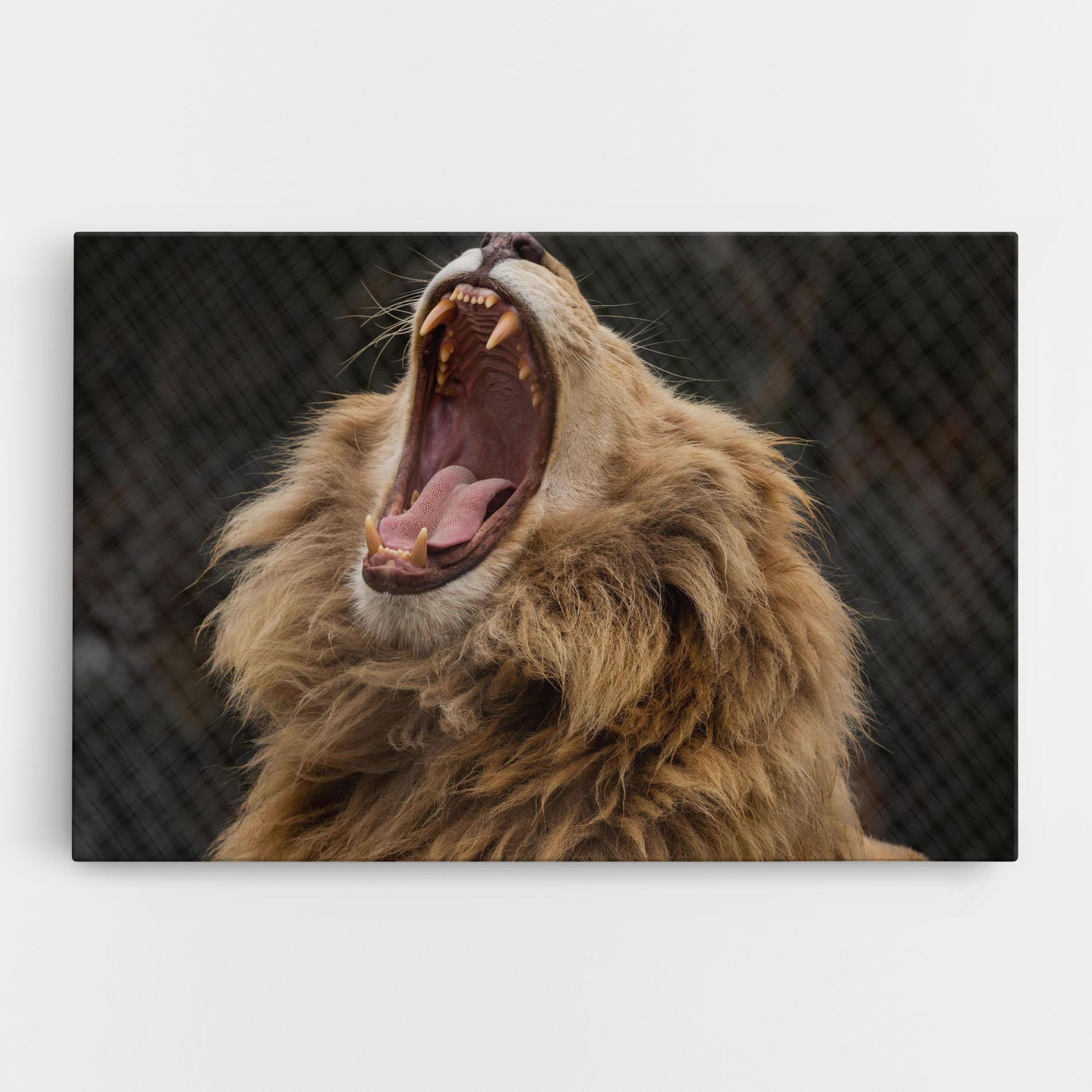 Vászonkép Angry Lion mockup 0