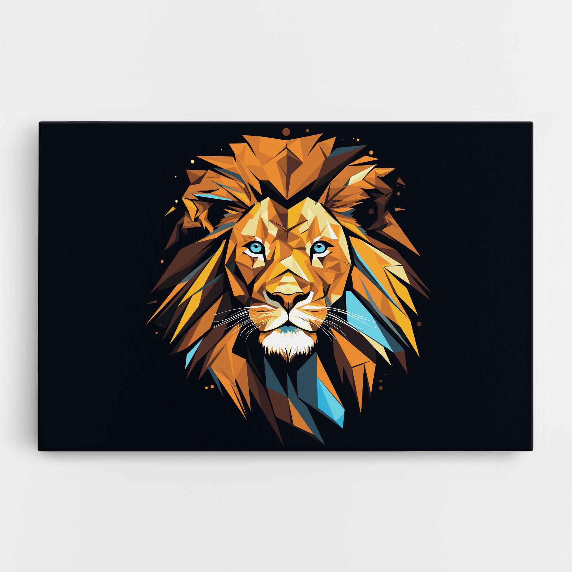 Vászonkép Pop Art Lion mockup 0