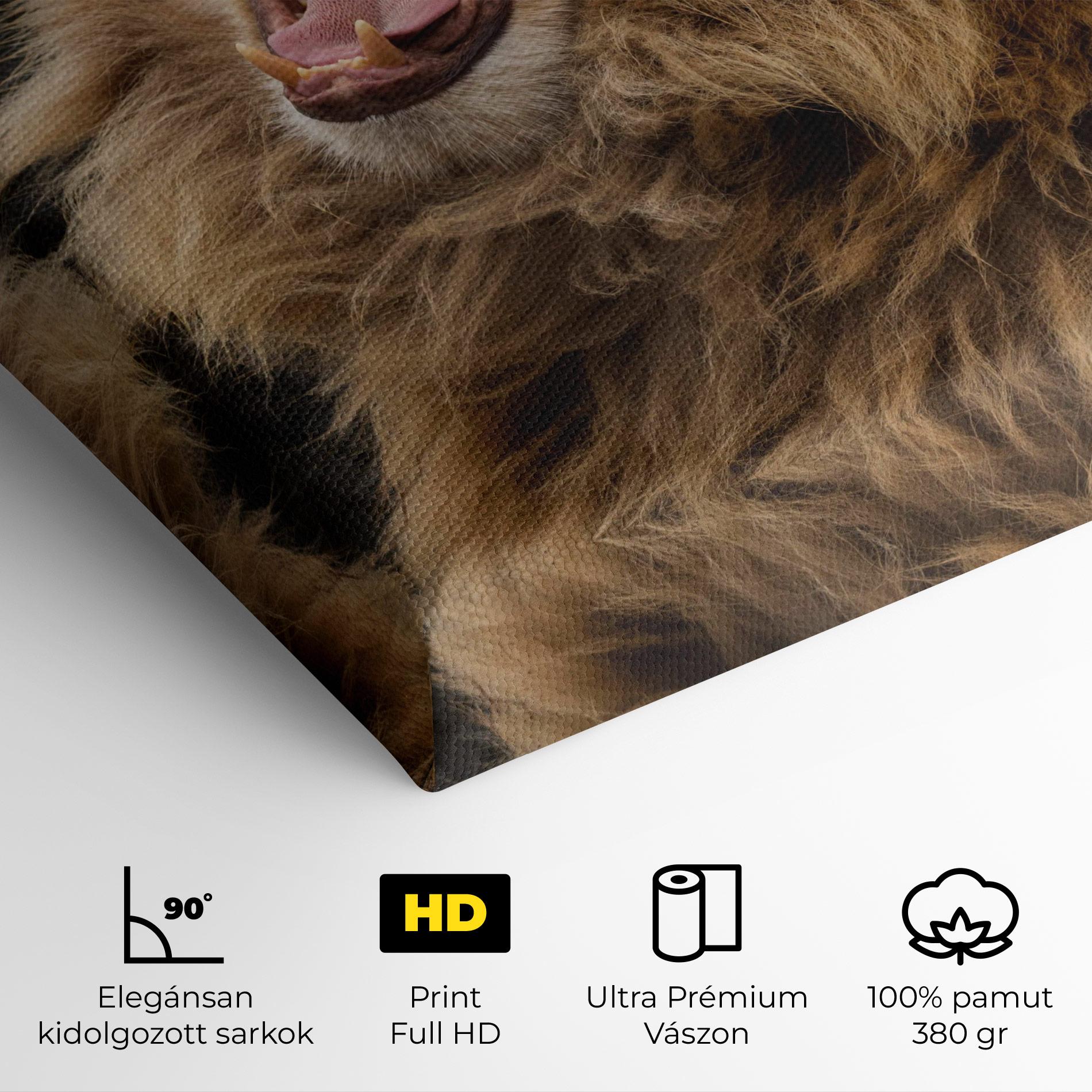 Vászonkép Angry Lion mockup 4