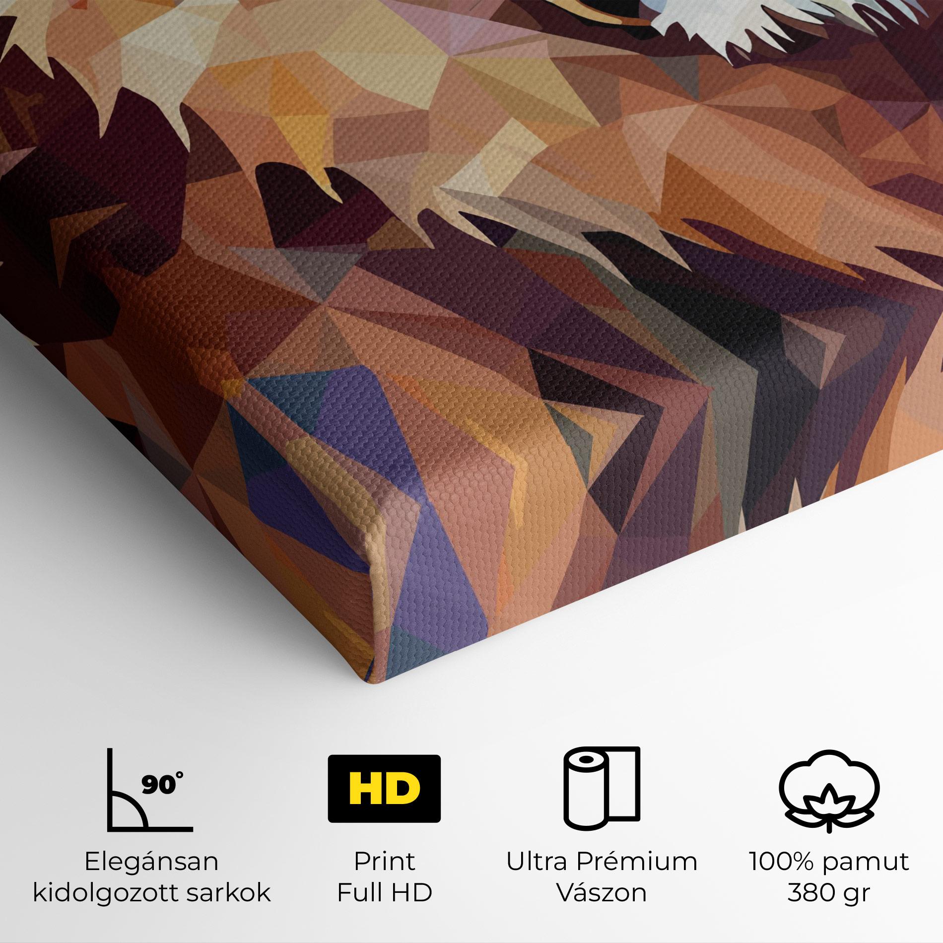 Vászonkép Artistic Lion Head mockup 4
