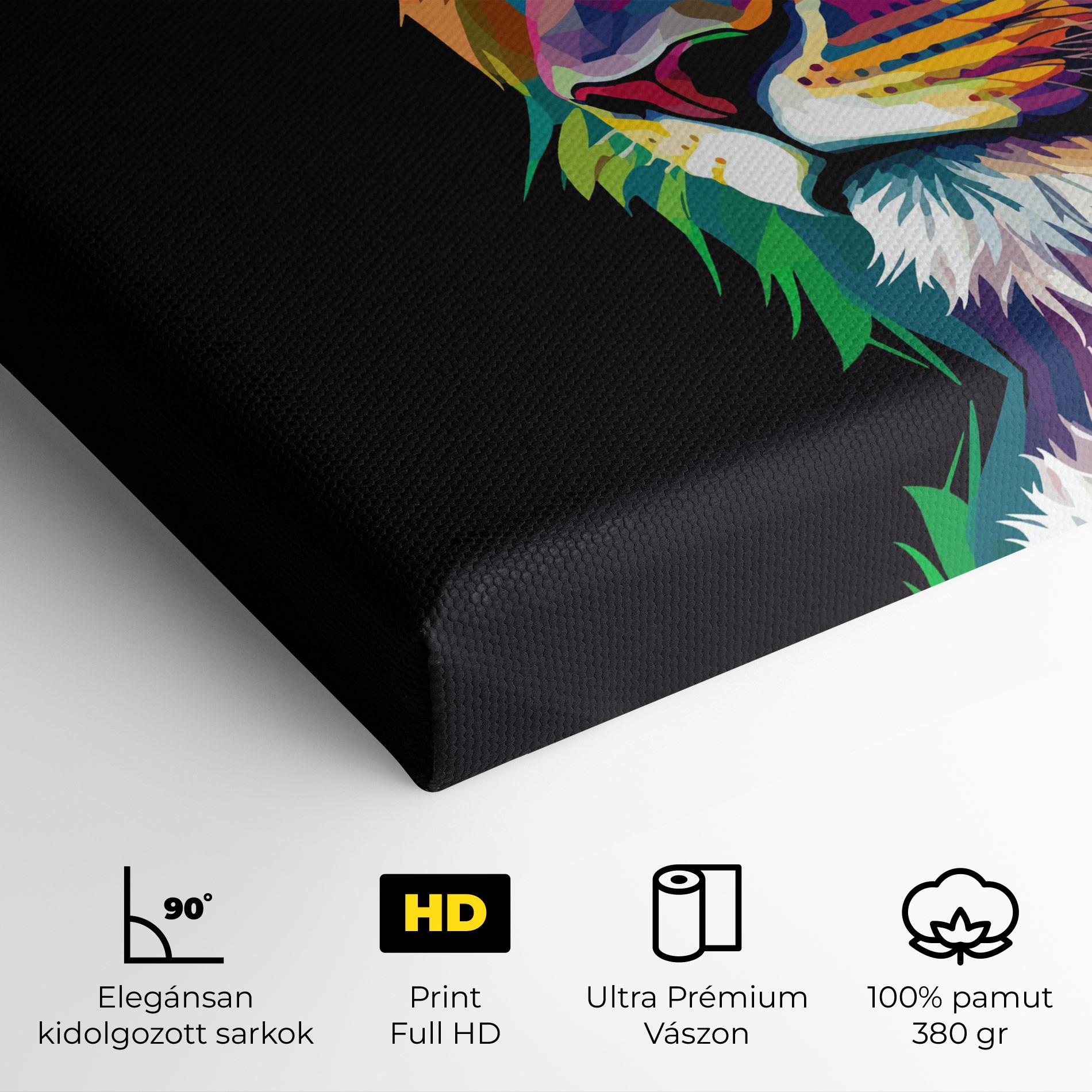 Vászonkép Colorful Lion mockup 4