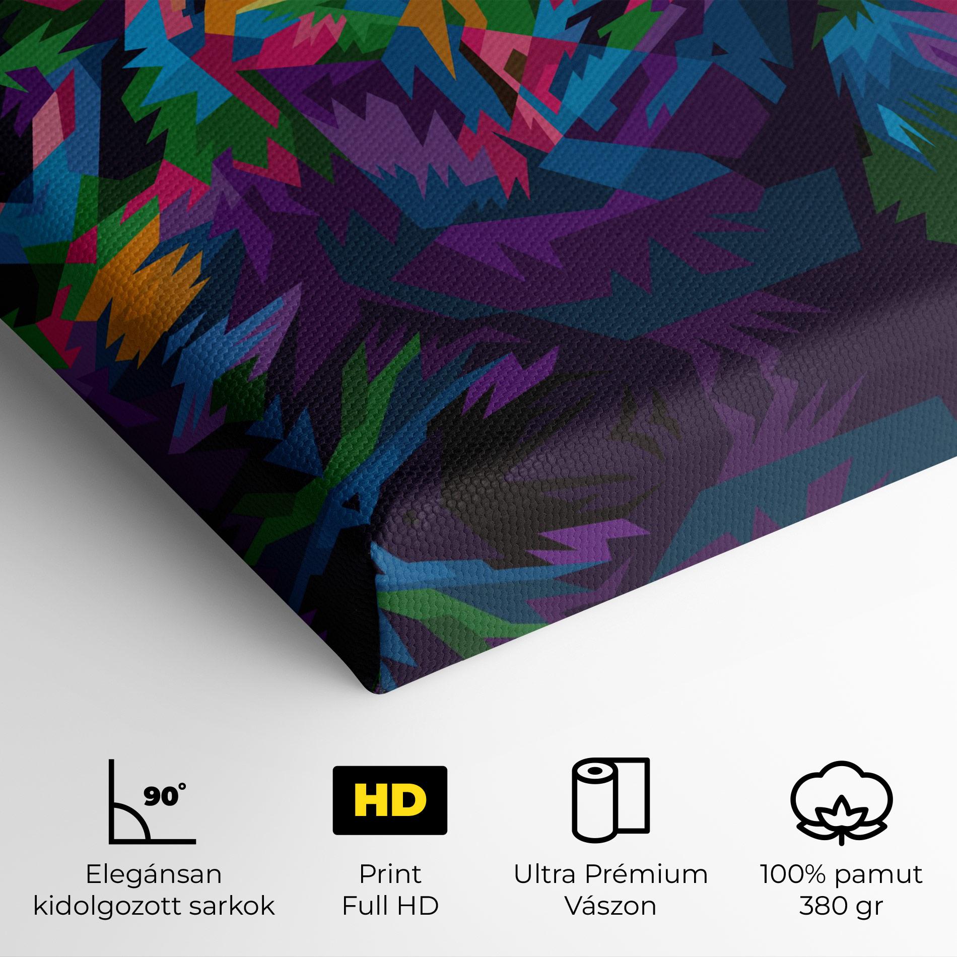 Vászonkép Cute Color Lion mockup 4