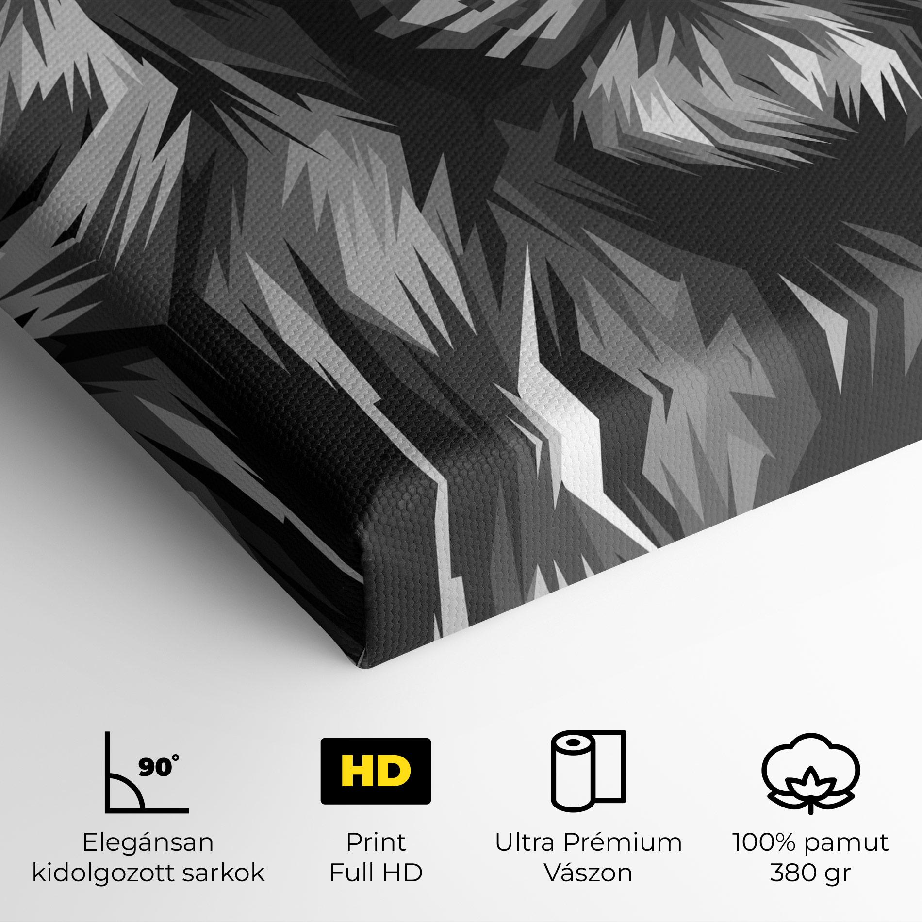 Vászonkép Grey Head Lion mockup 4