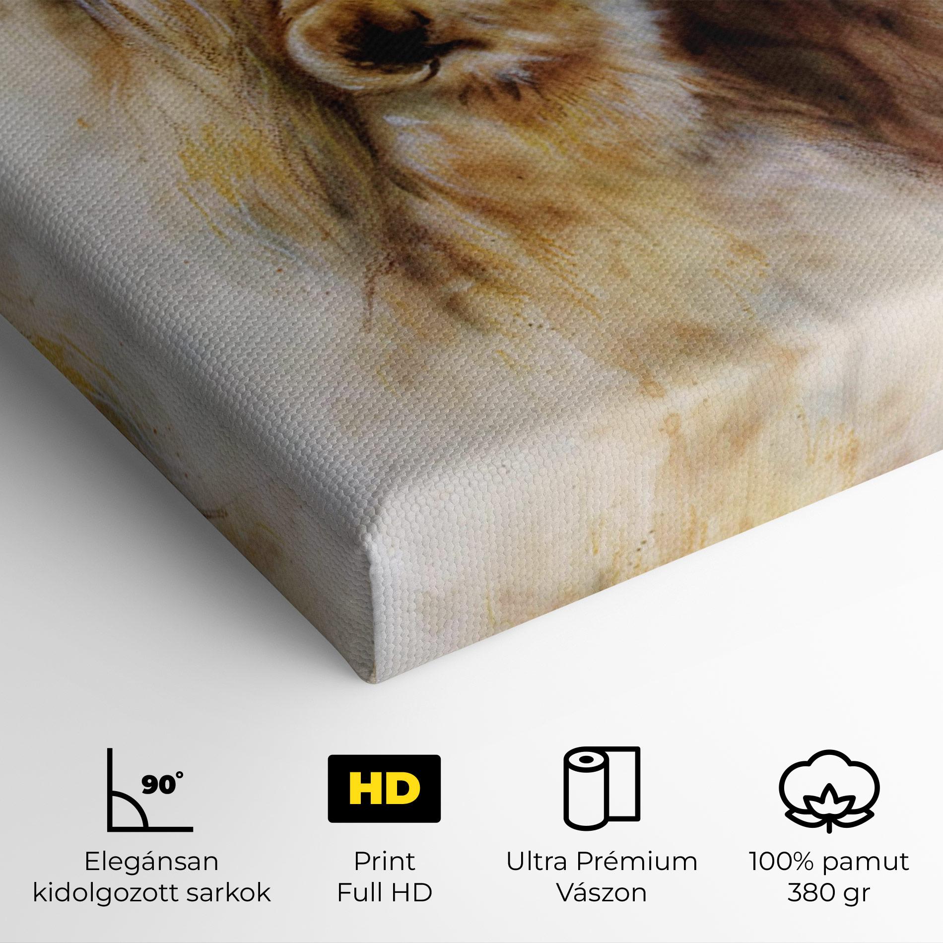Vászonkép Lion Love mockup 4