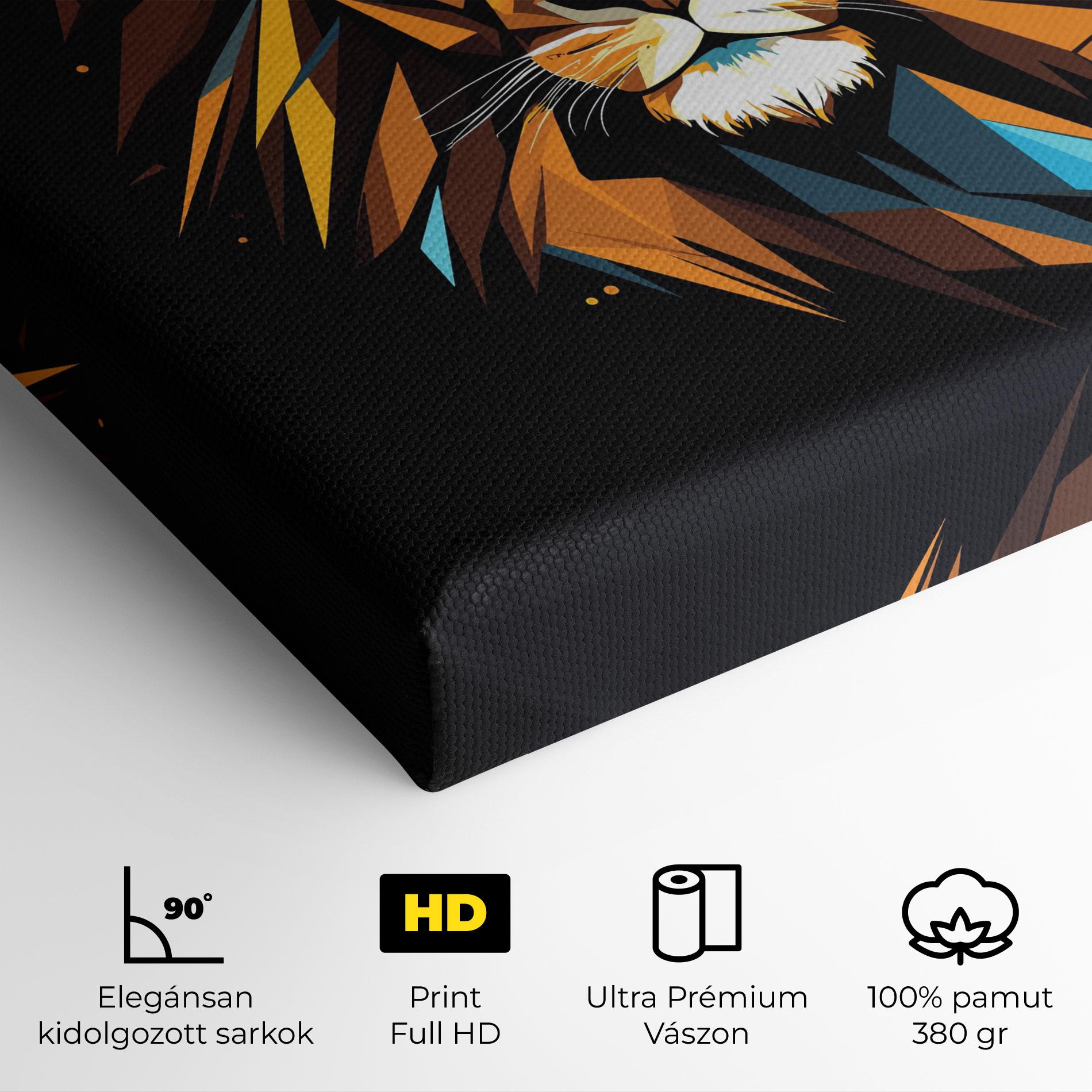 Vászonkép Pop Art Lion mockup 4