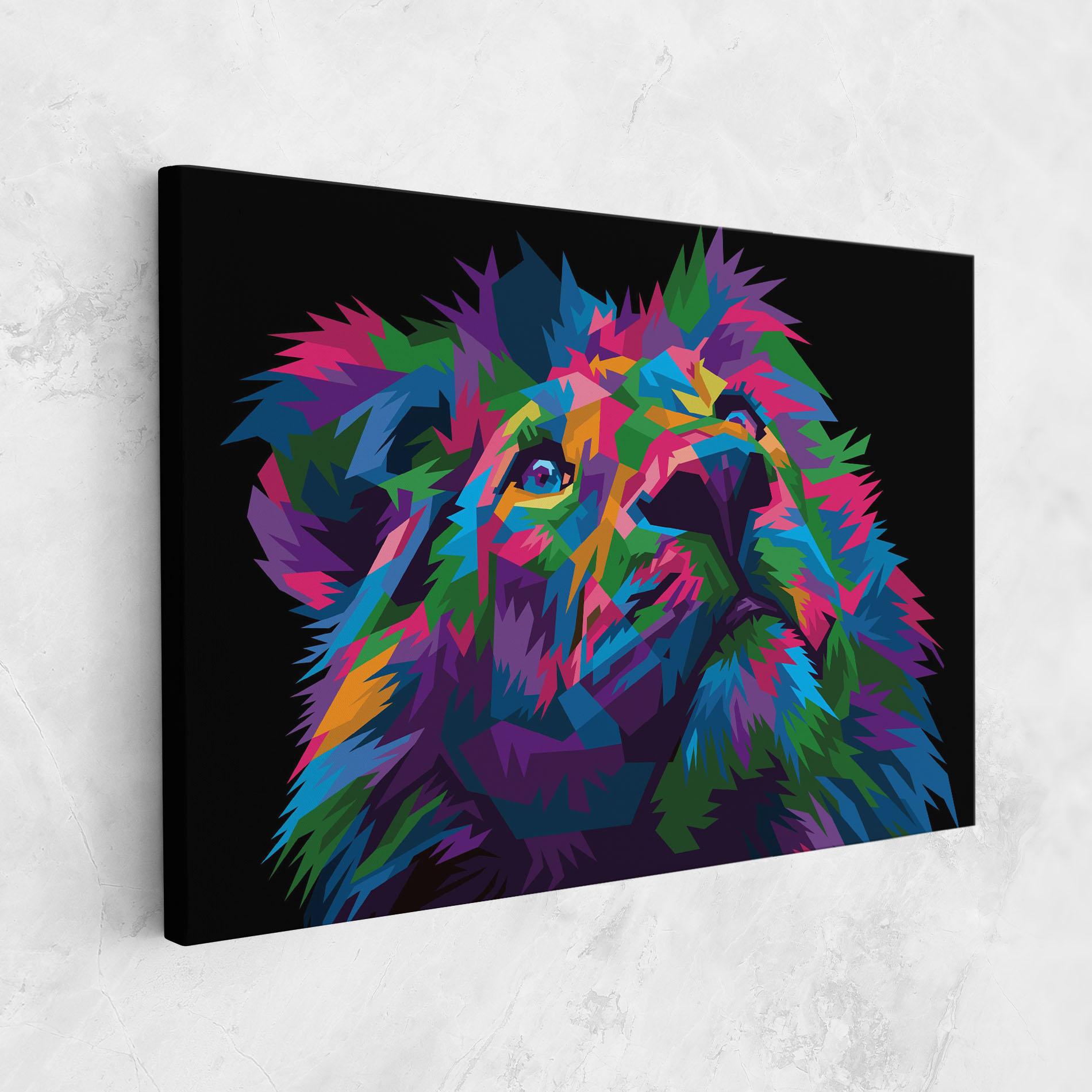 Vászonkép Cute Color Lion mockup 1