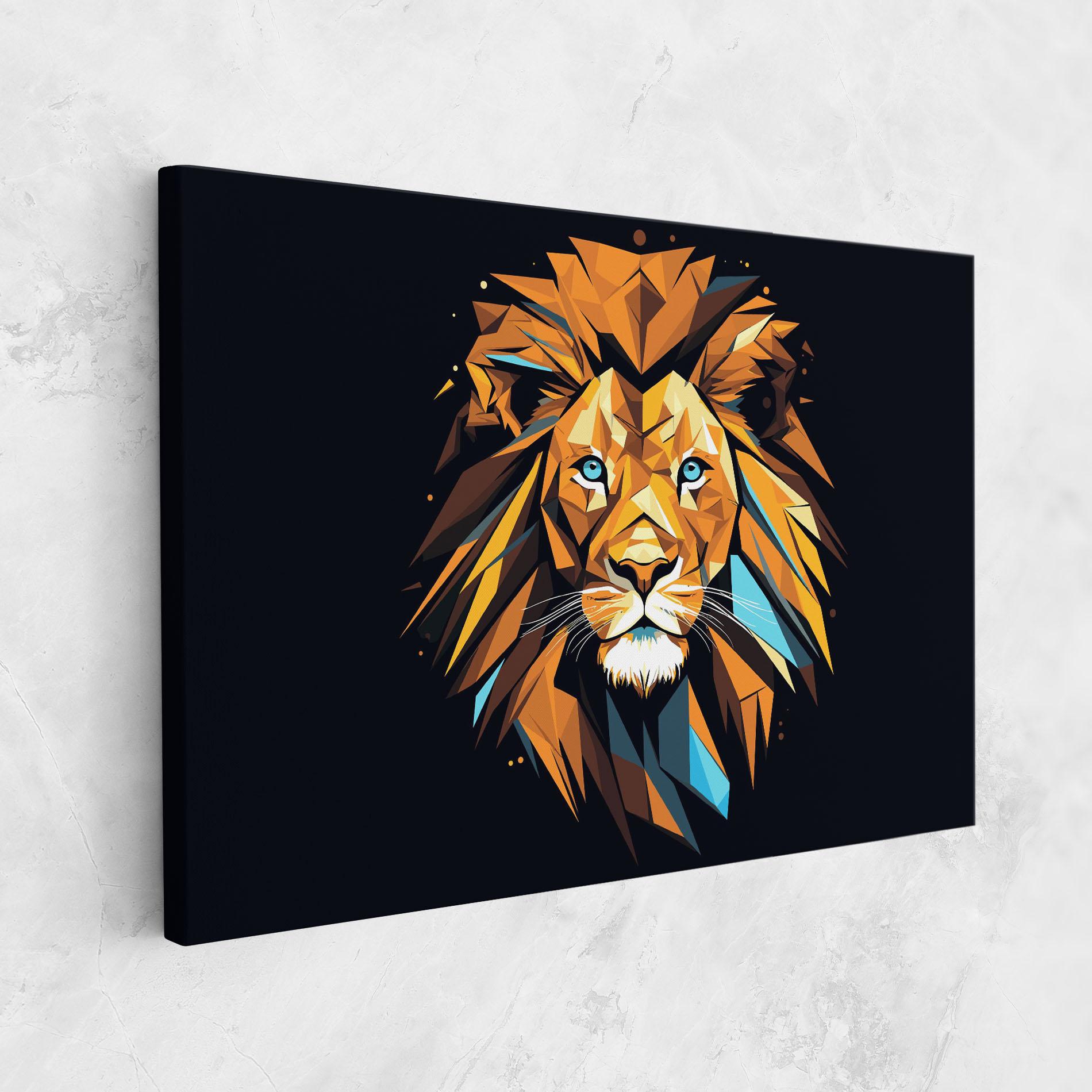 Vászonkép Pop Art Lion mockup 1