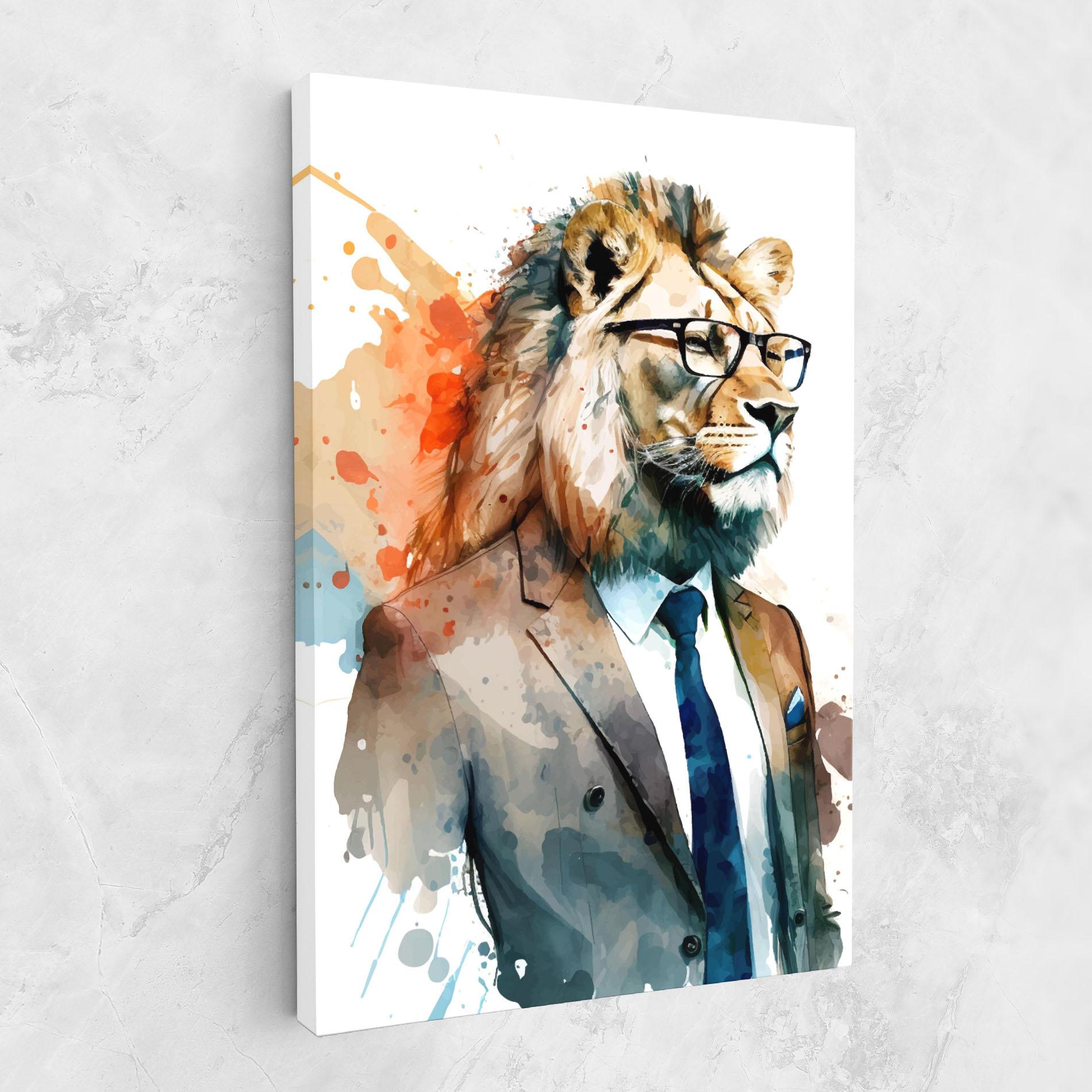 Vászonkép Brown Suit Lion mockup 1