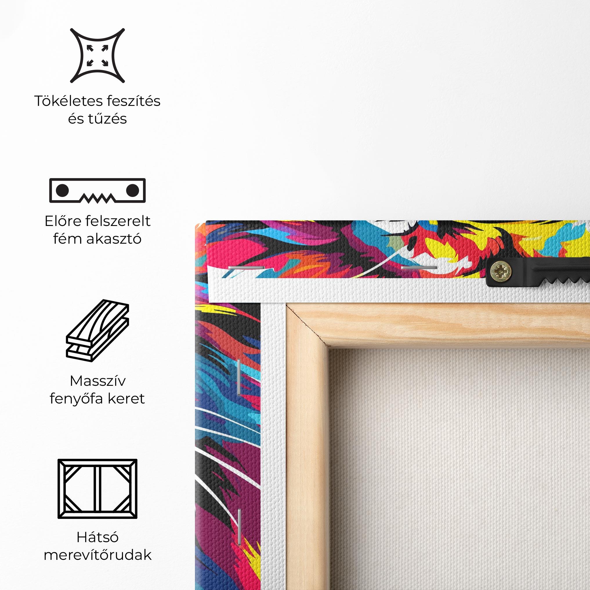 Vászonkép Angry Lion Mix mockup 5