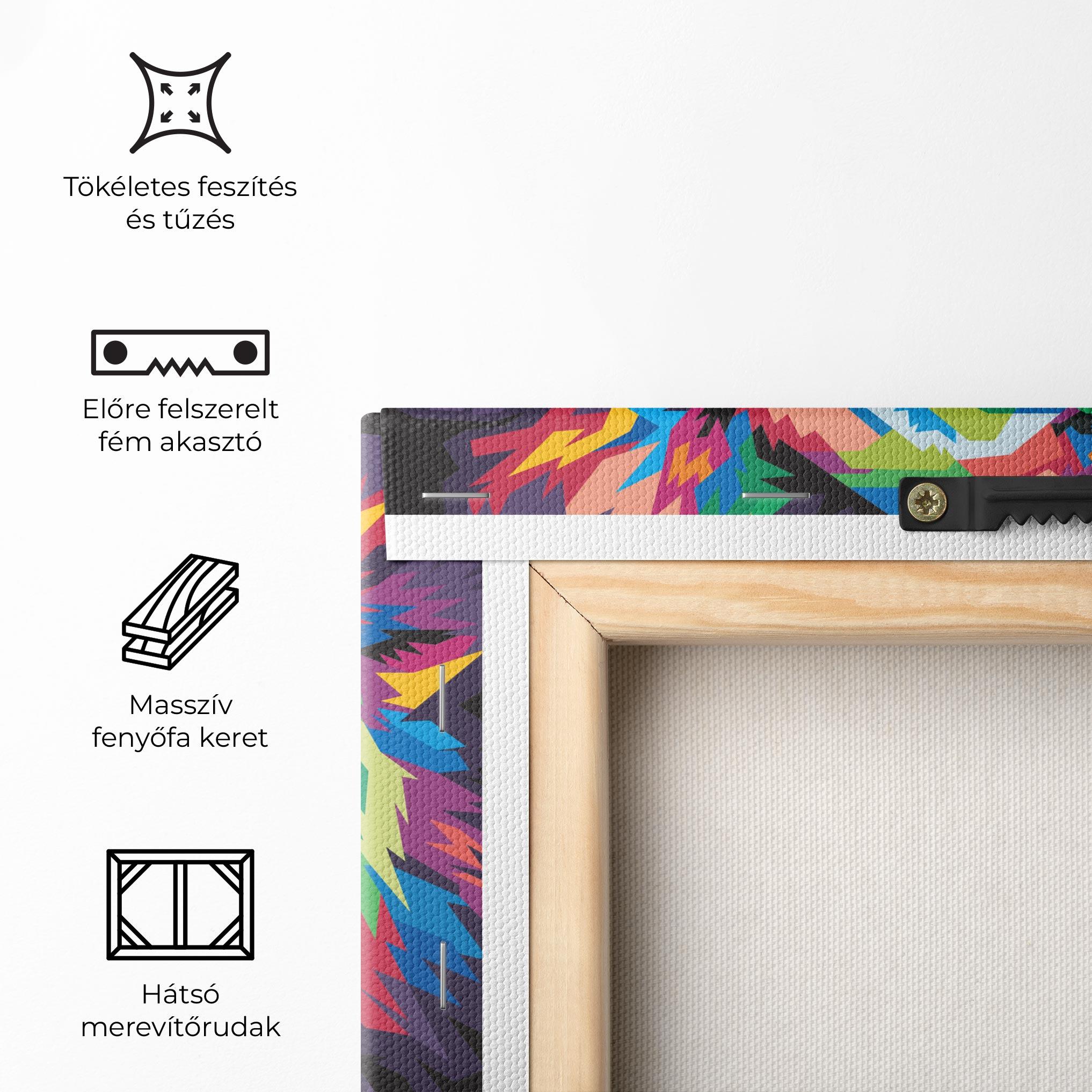 Vászonkép Colorful Lion Head mockup 5