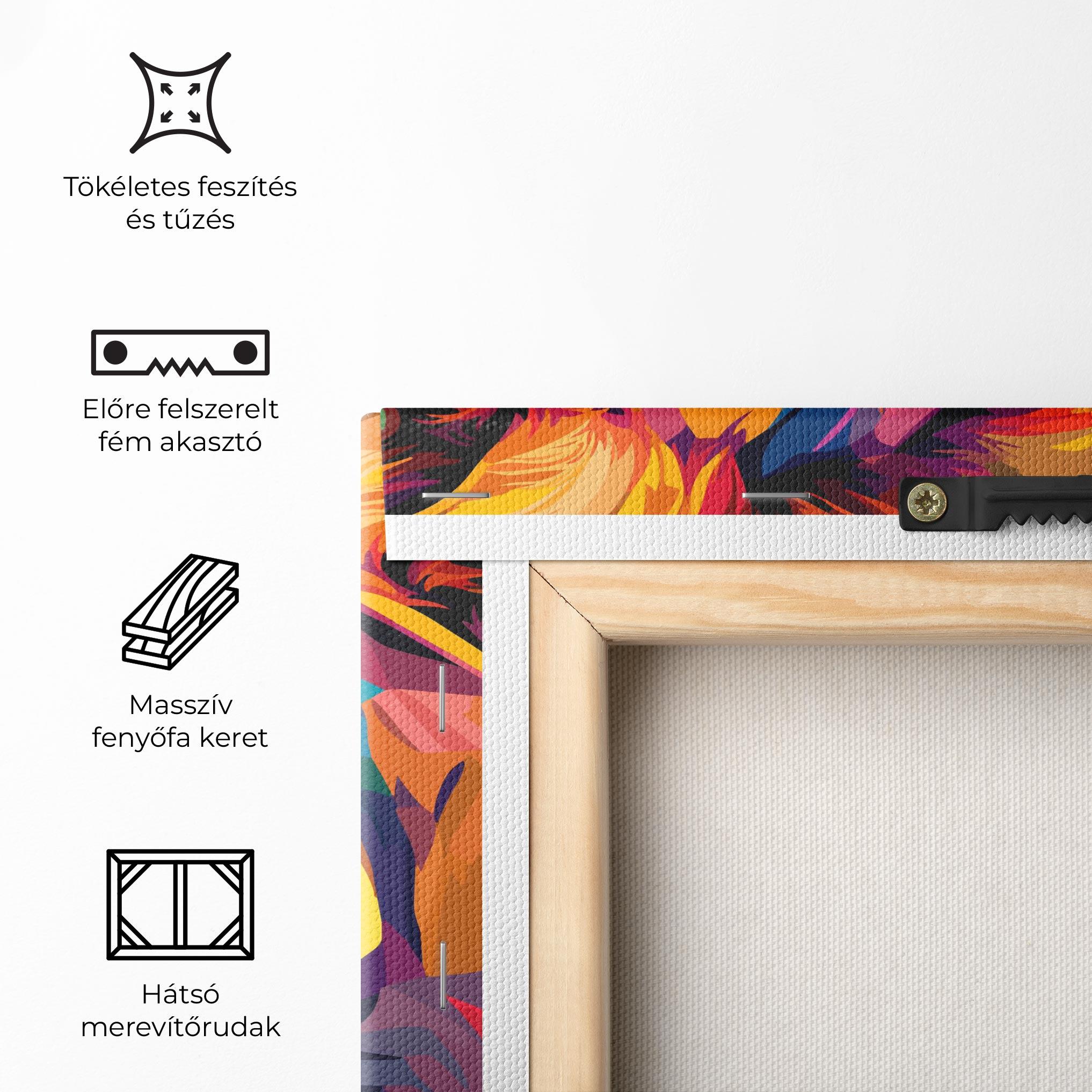 Vászonkép Colorful Lion mockup 5