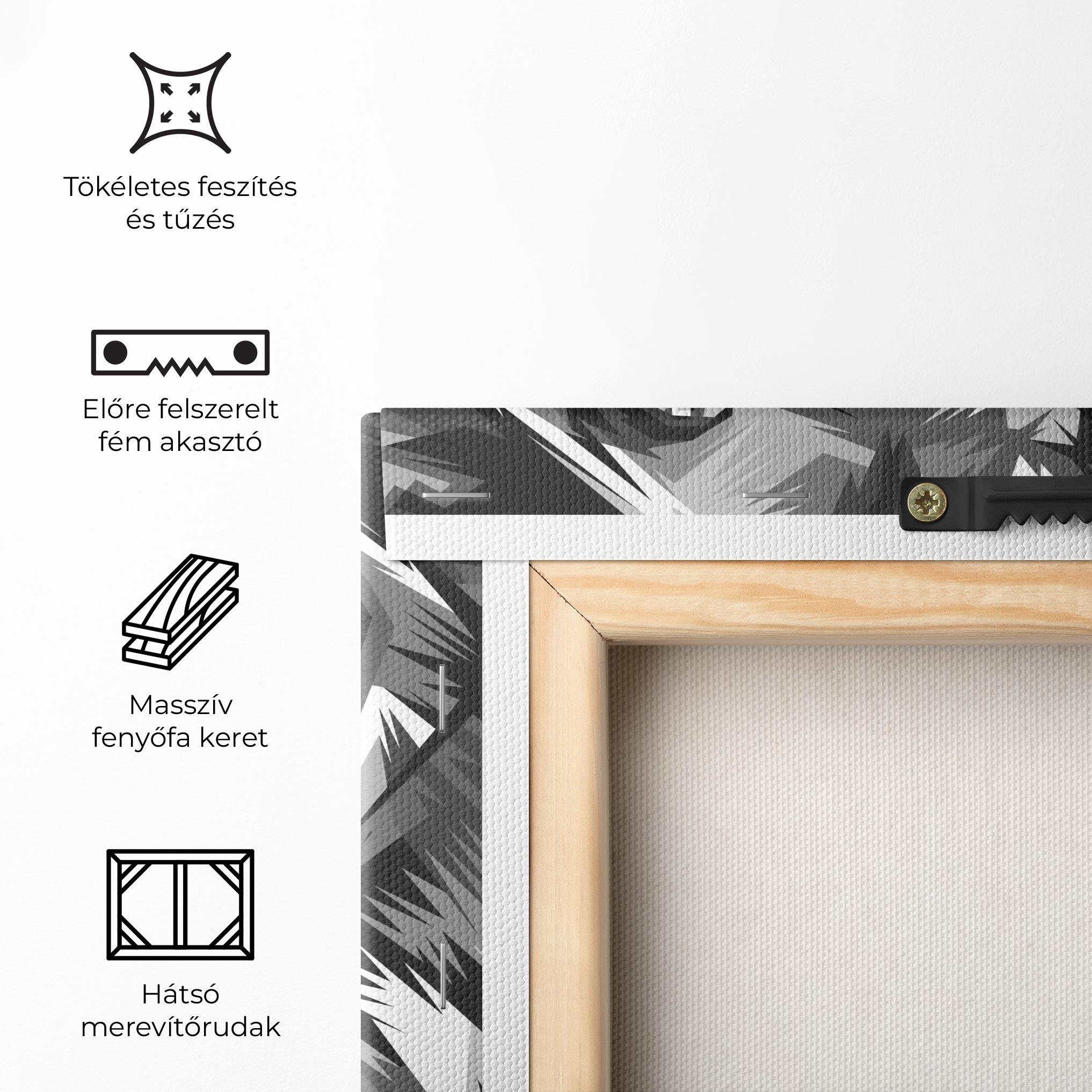 Vászonkép Grey Head Lion mockup 5