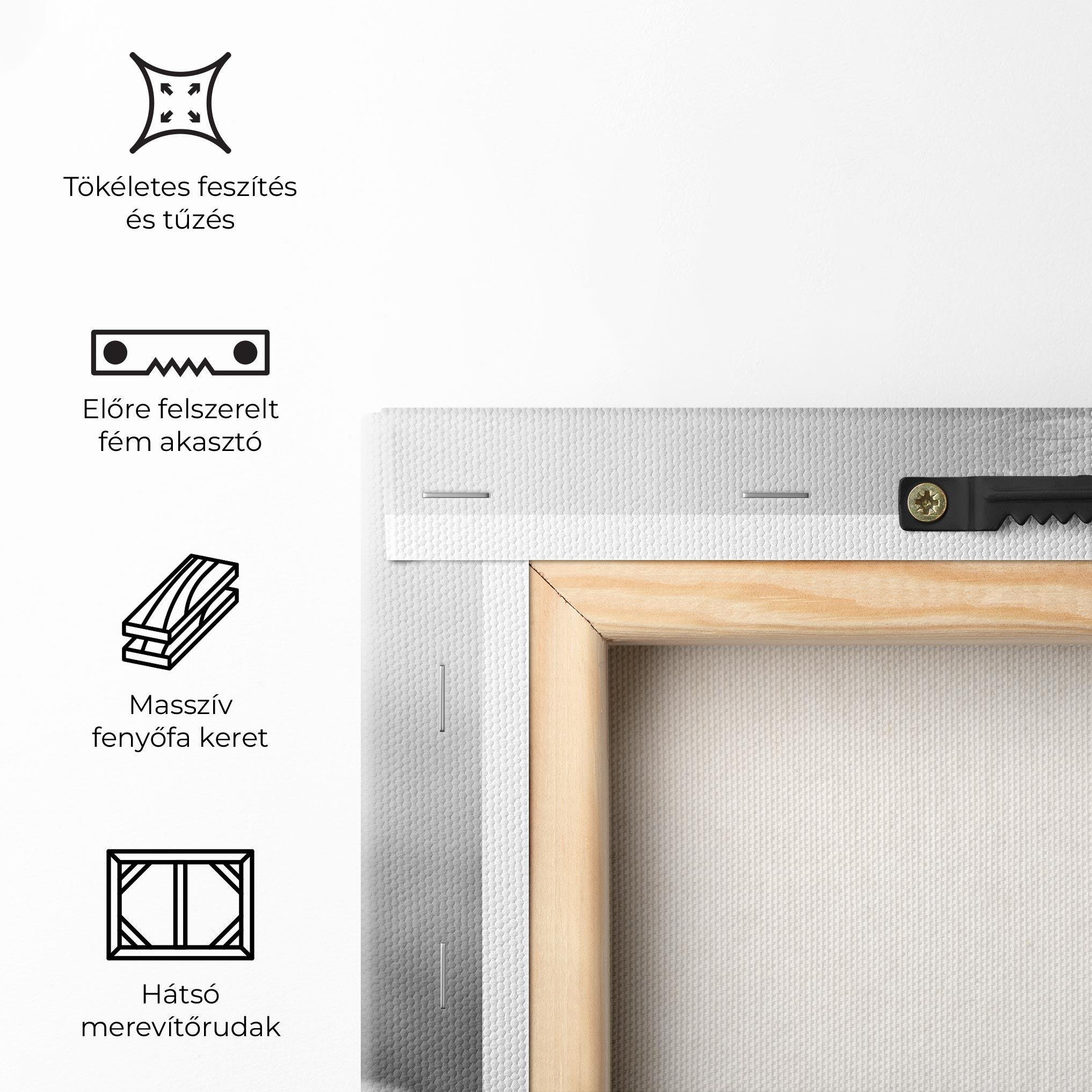 Vászonkép Grey Lion Head mockup 5