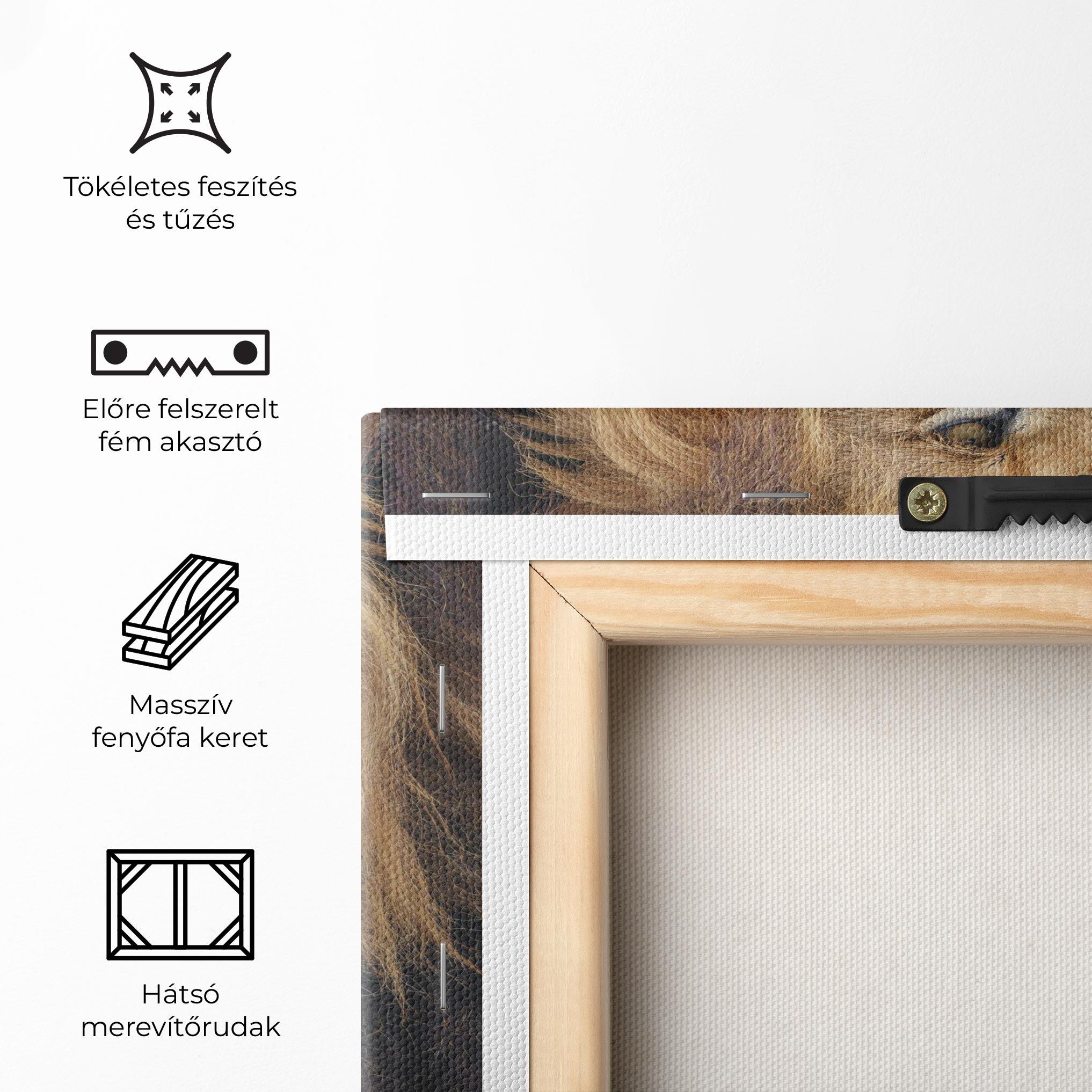 Vászonkép Lion Chilling mockup 5