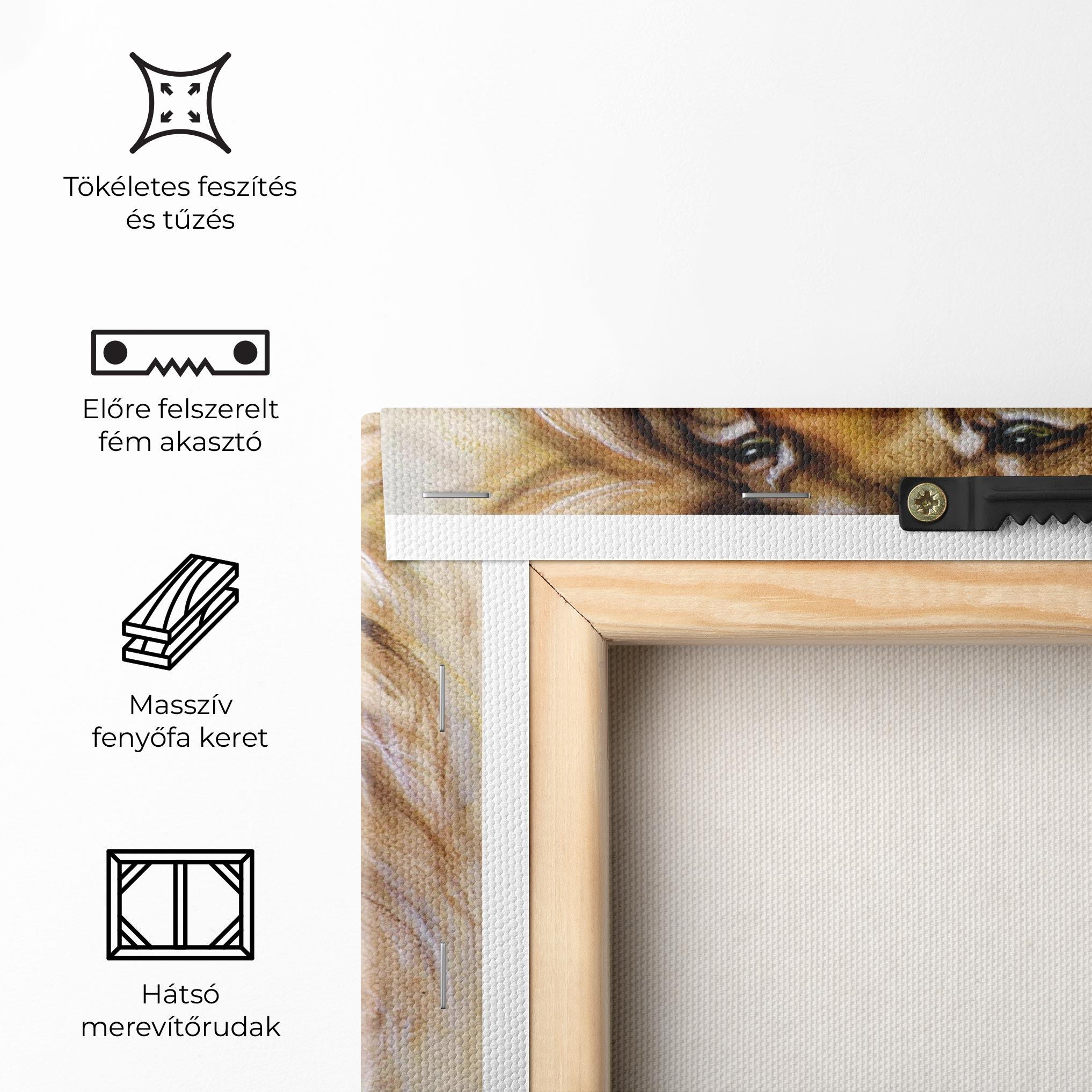 Vászonkép Lion Love mockup 5