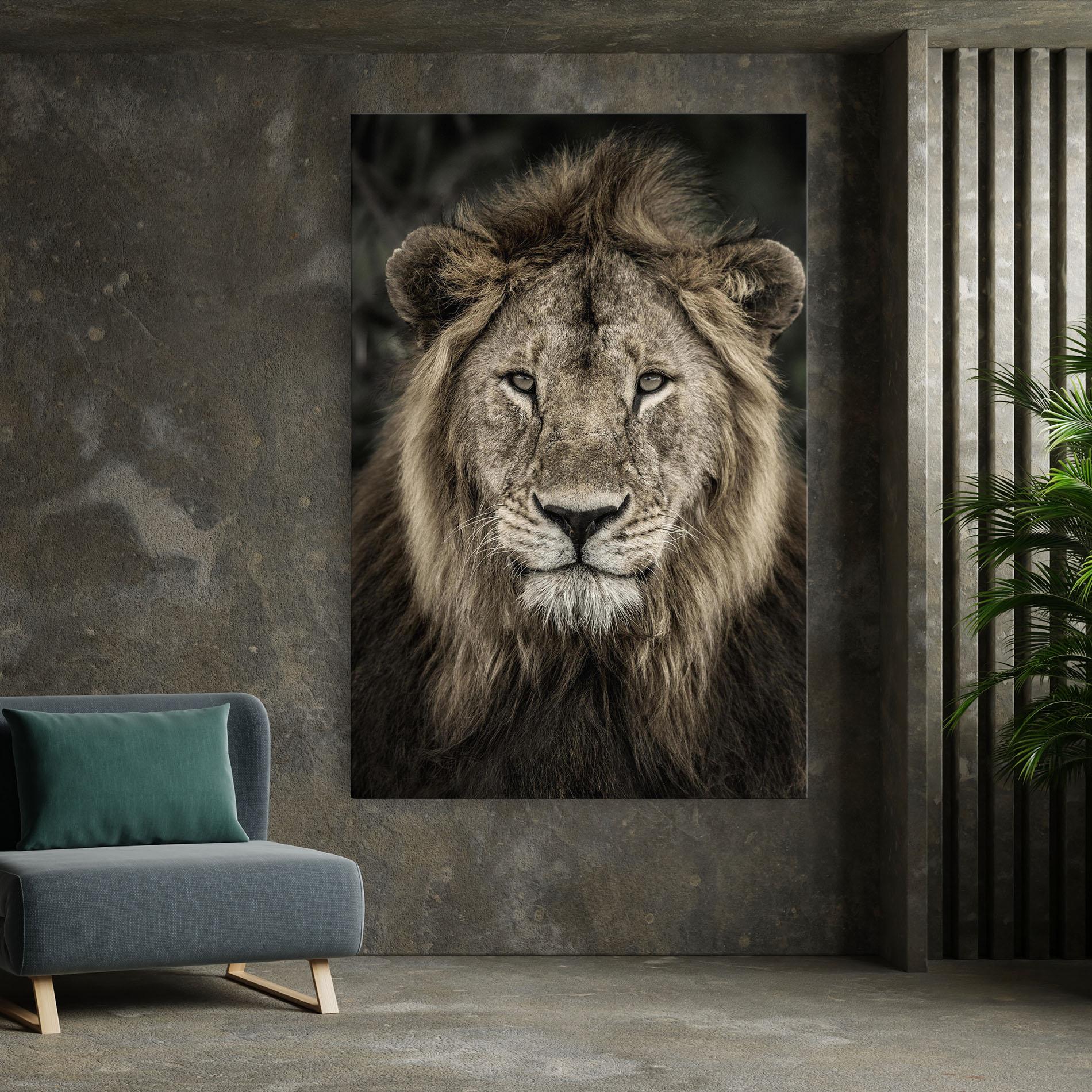 Vászonkép Lion Close Up mockup 7