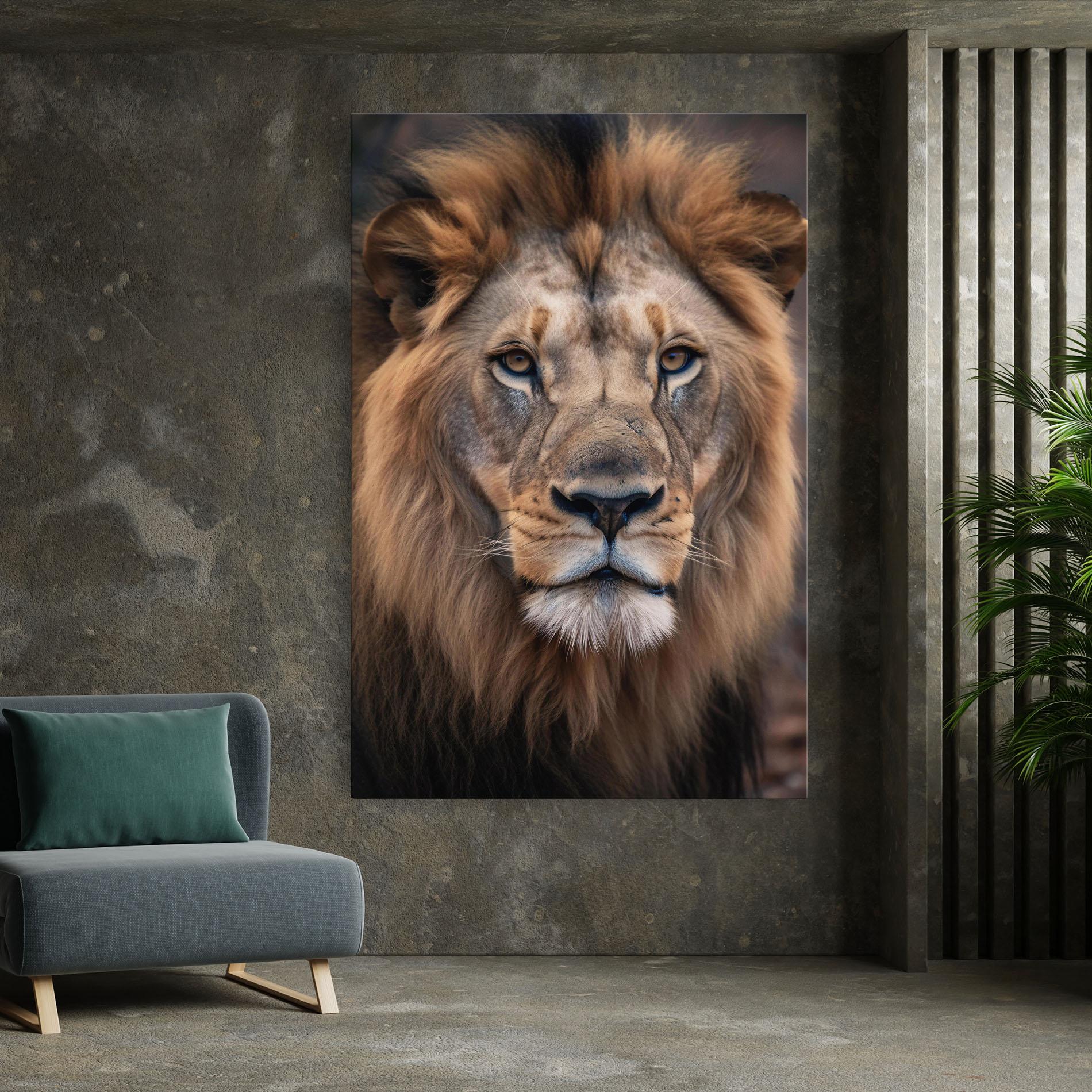 Vászonkép Wild Lion View mockup 7