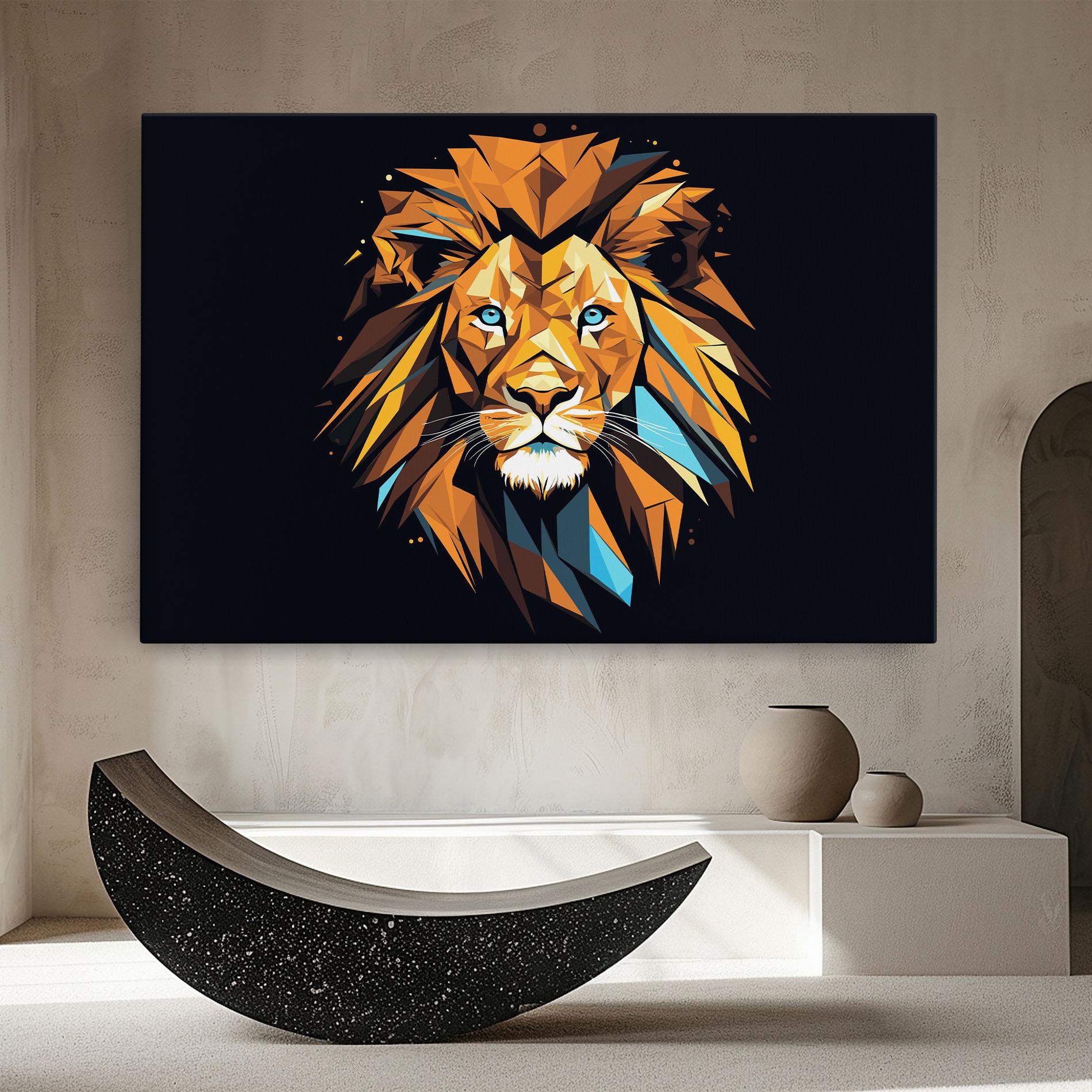 Vászonkép Pop Art Lion mockup 8