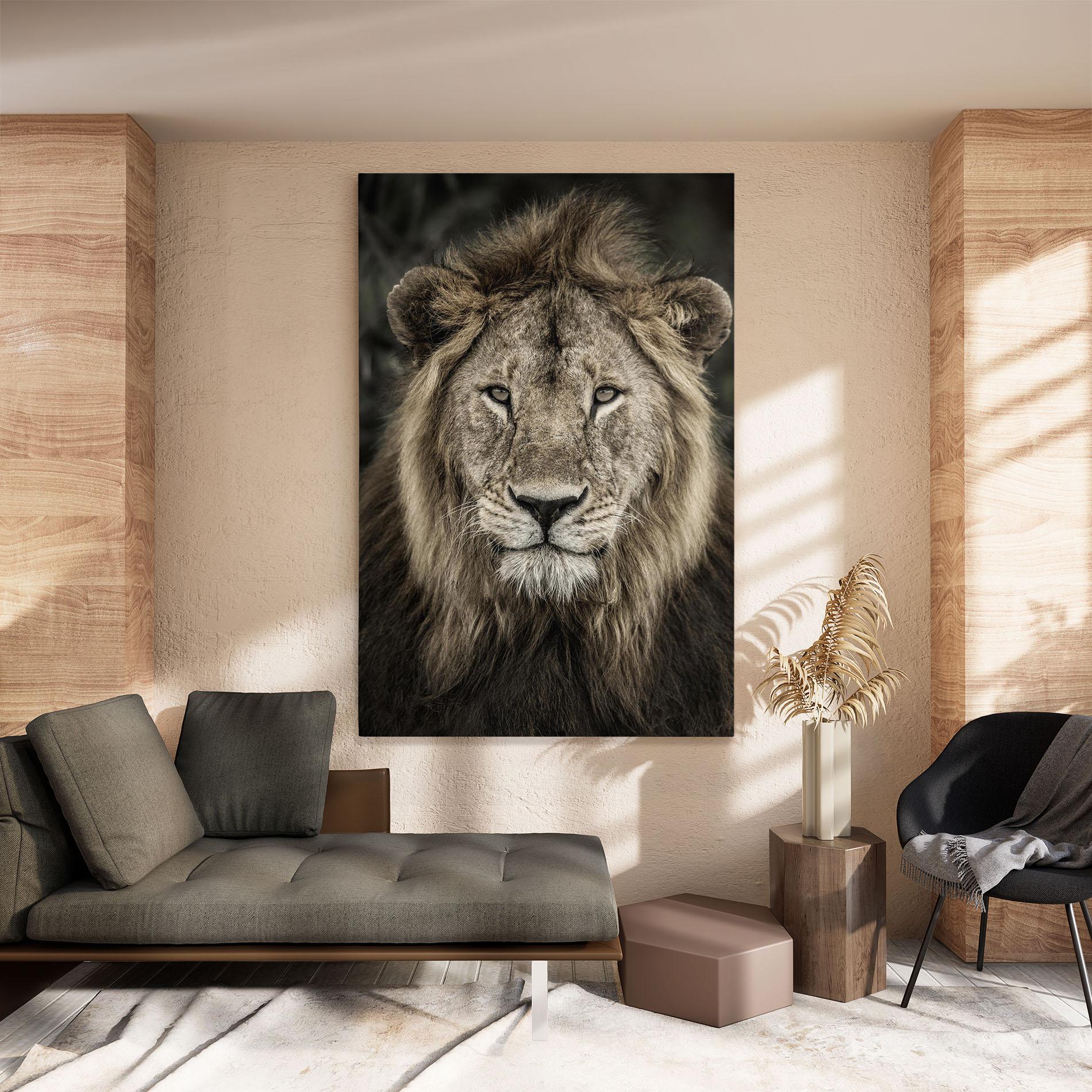 Vászonkép Lion Close Up mockup 8