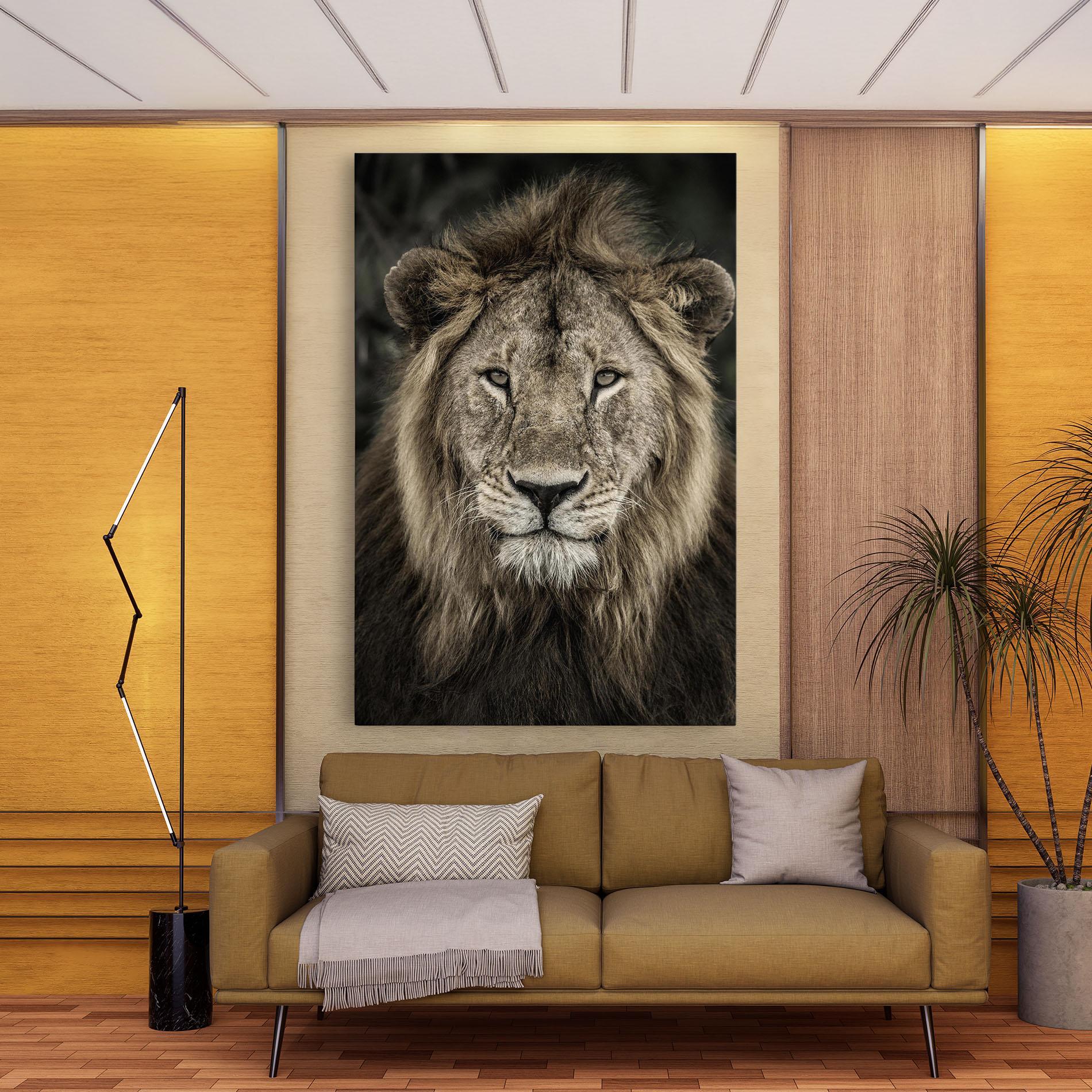 Vászonkép Lion Close Up mockup 9
