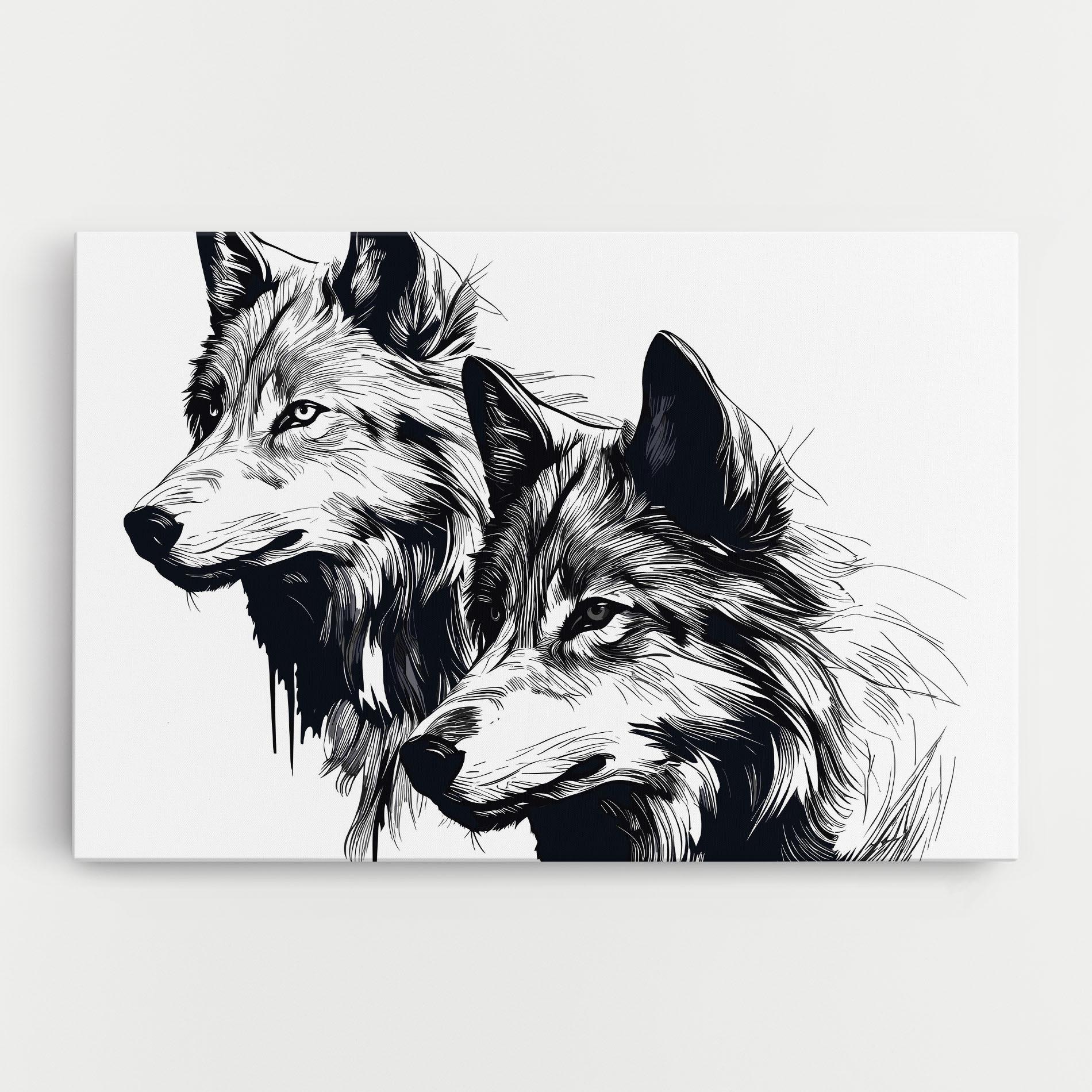 Vászonkép Wolf Friends mockup 0