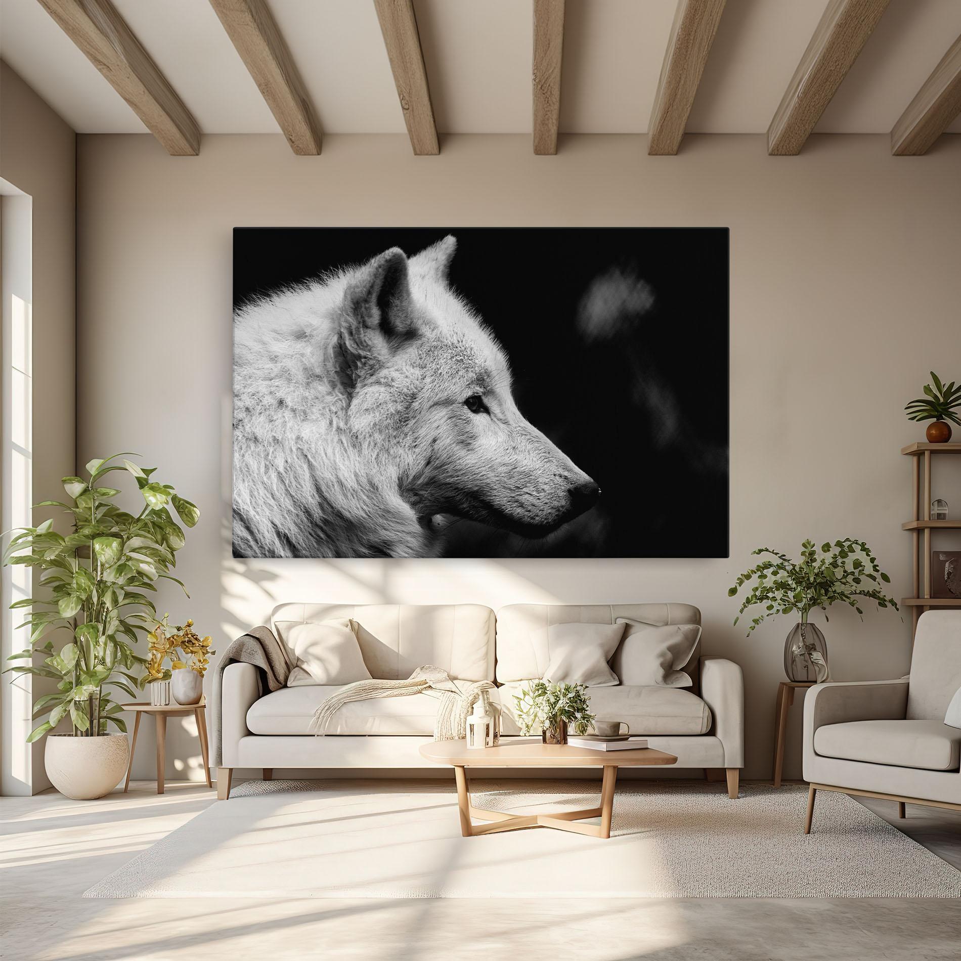 Vászonkép Grey Wolf mockup 6