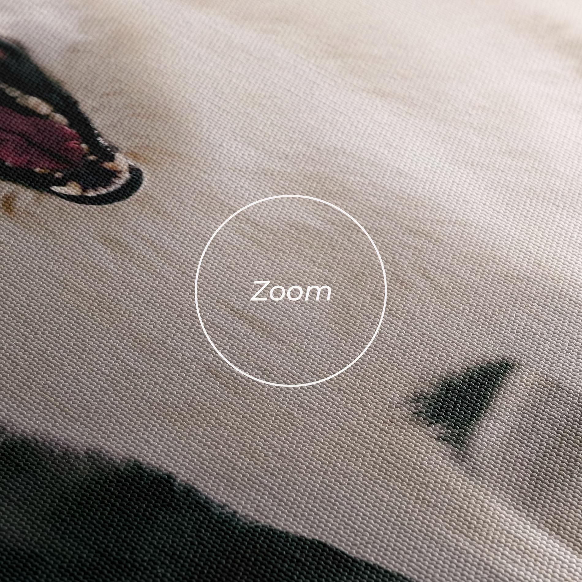 Vászonkép Laughing White Wolf mockup 3