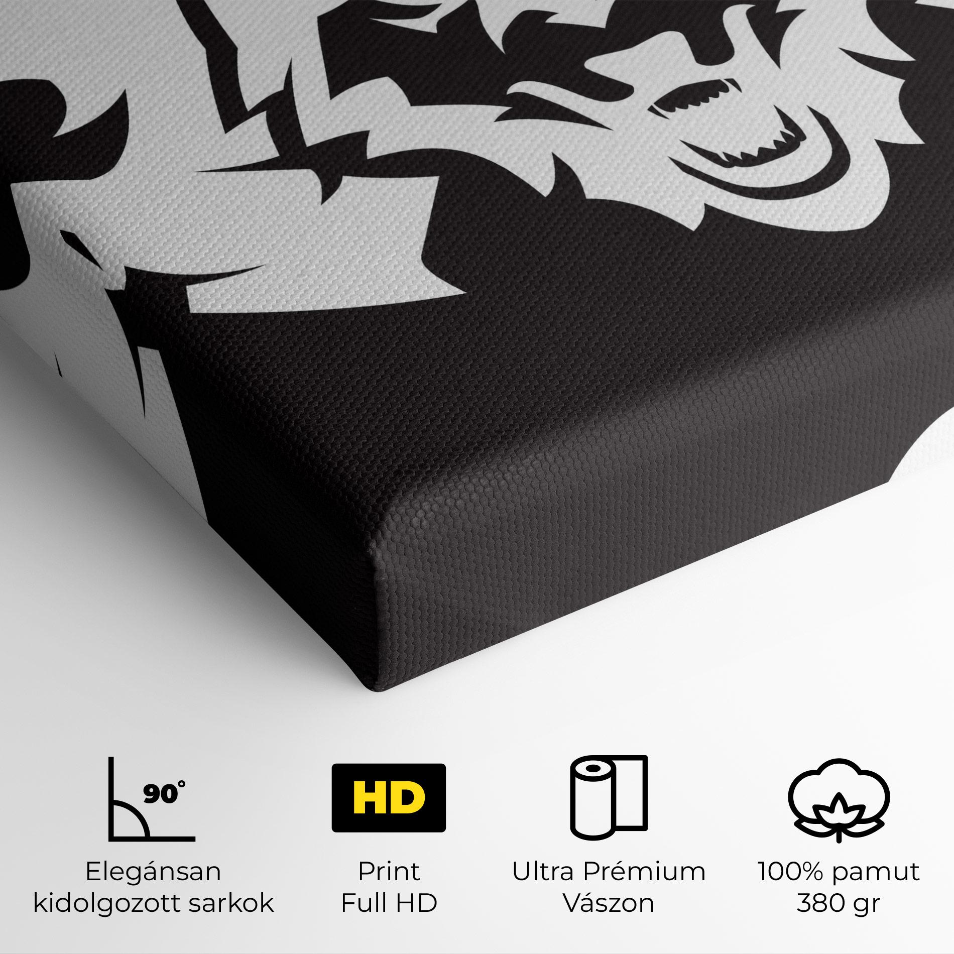 Vászonkép 3 Wolf Heads mockup 4