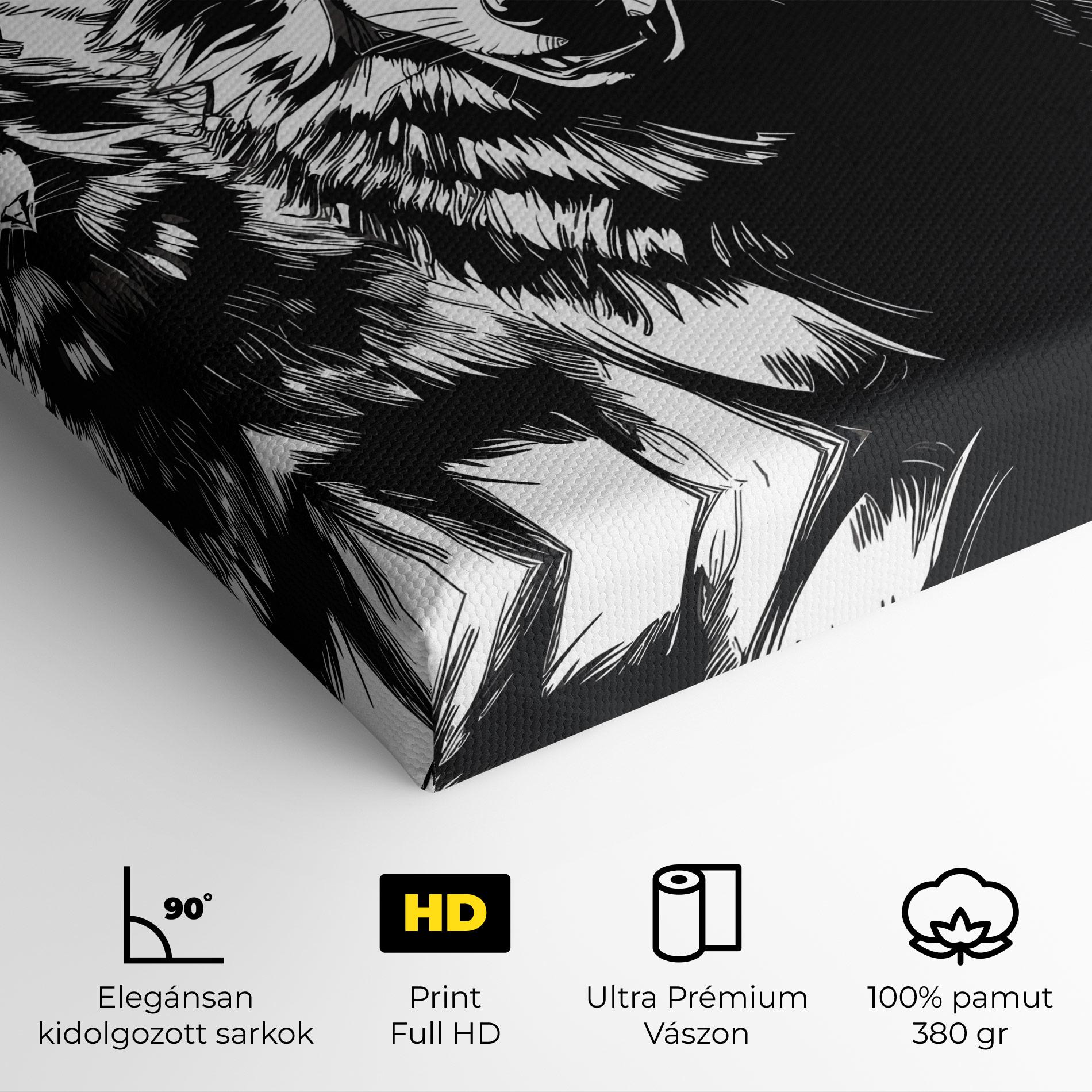 Vászonkép Wolves mockup 4