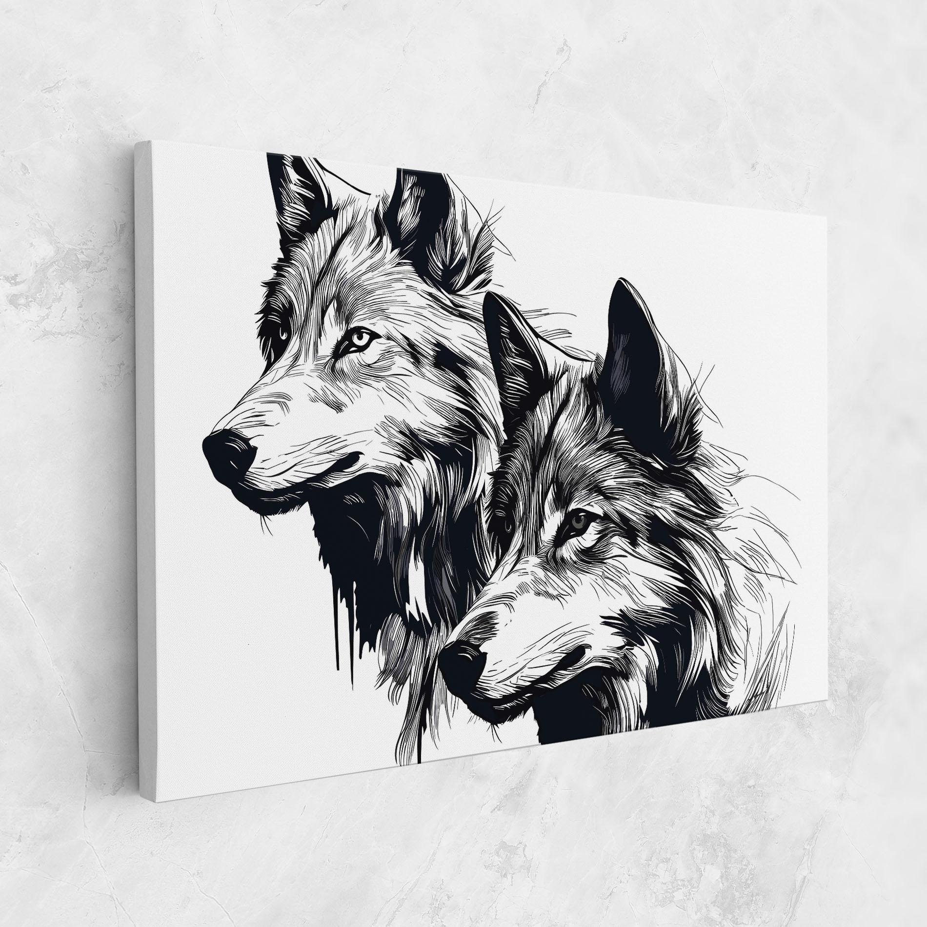 Vászonkép Wolf Friends mockup 1
