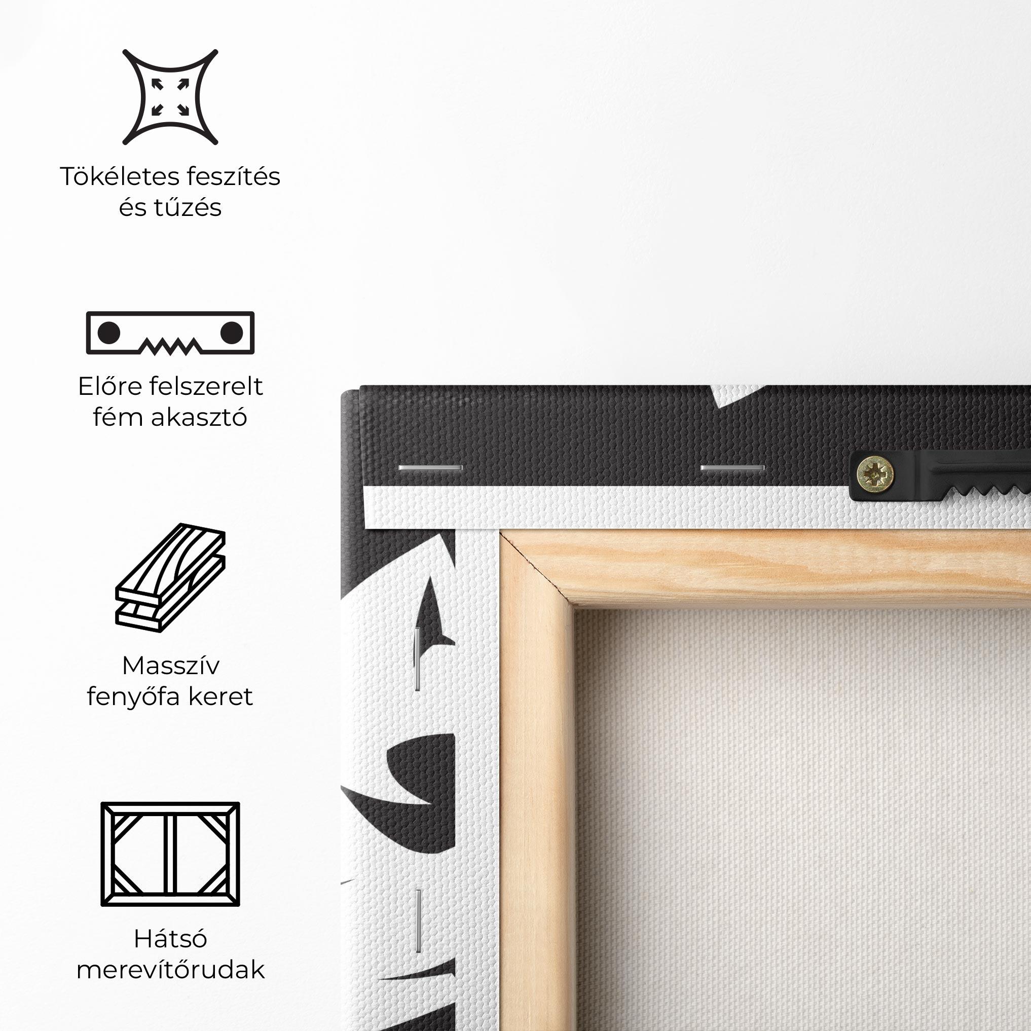 Vászonkép 3 Wolf Heads mockup 5