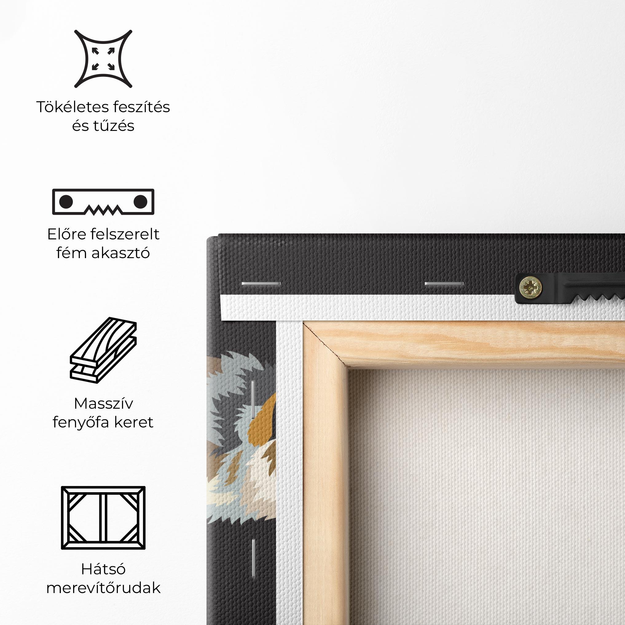 Vászonkép Cartoon Wolf mockup 5