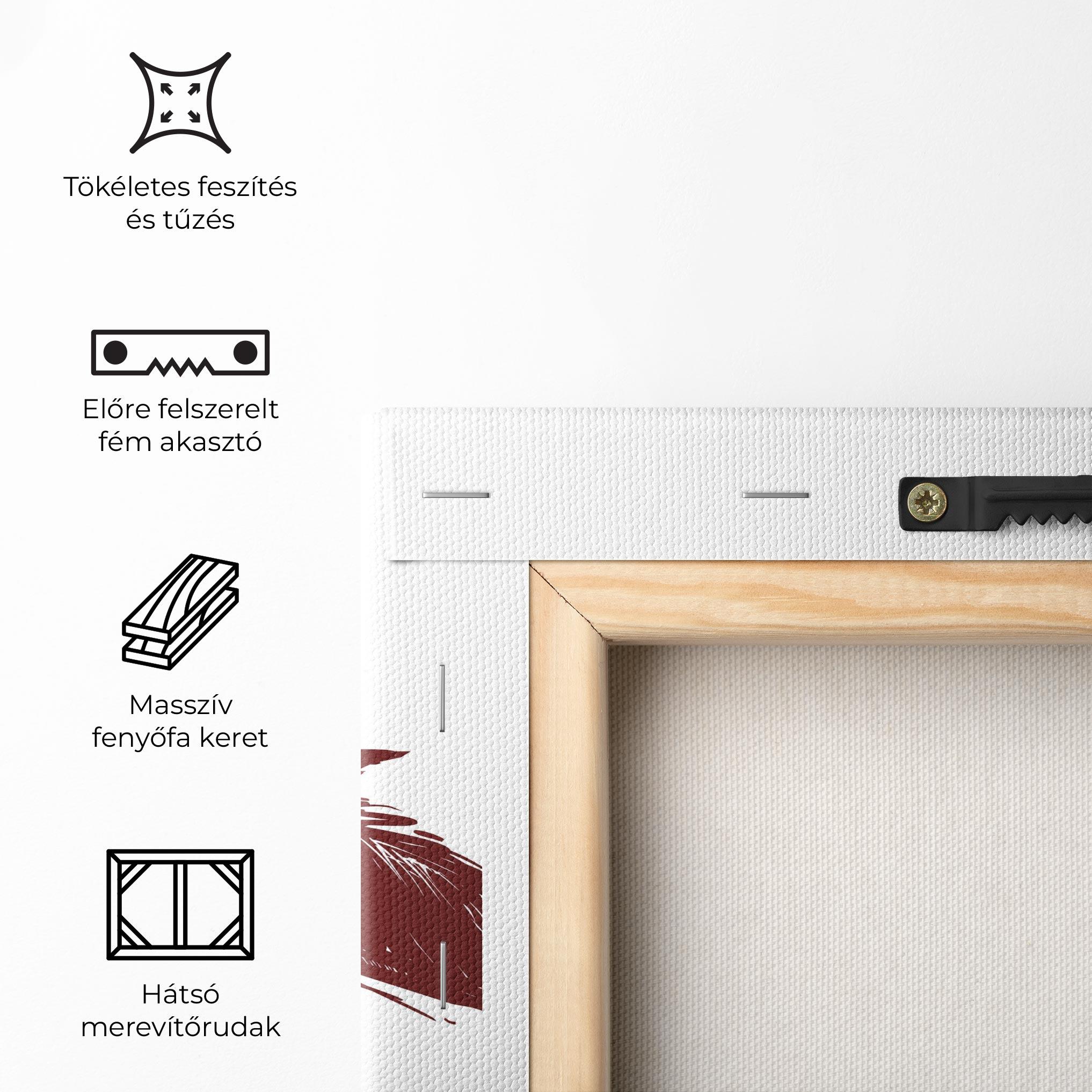 Vászonkép Red Blue Wolves mockup 5