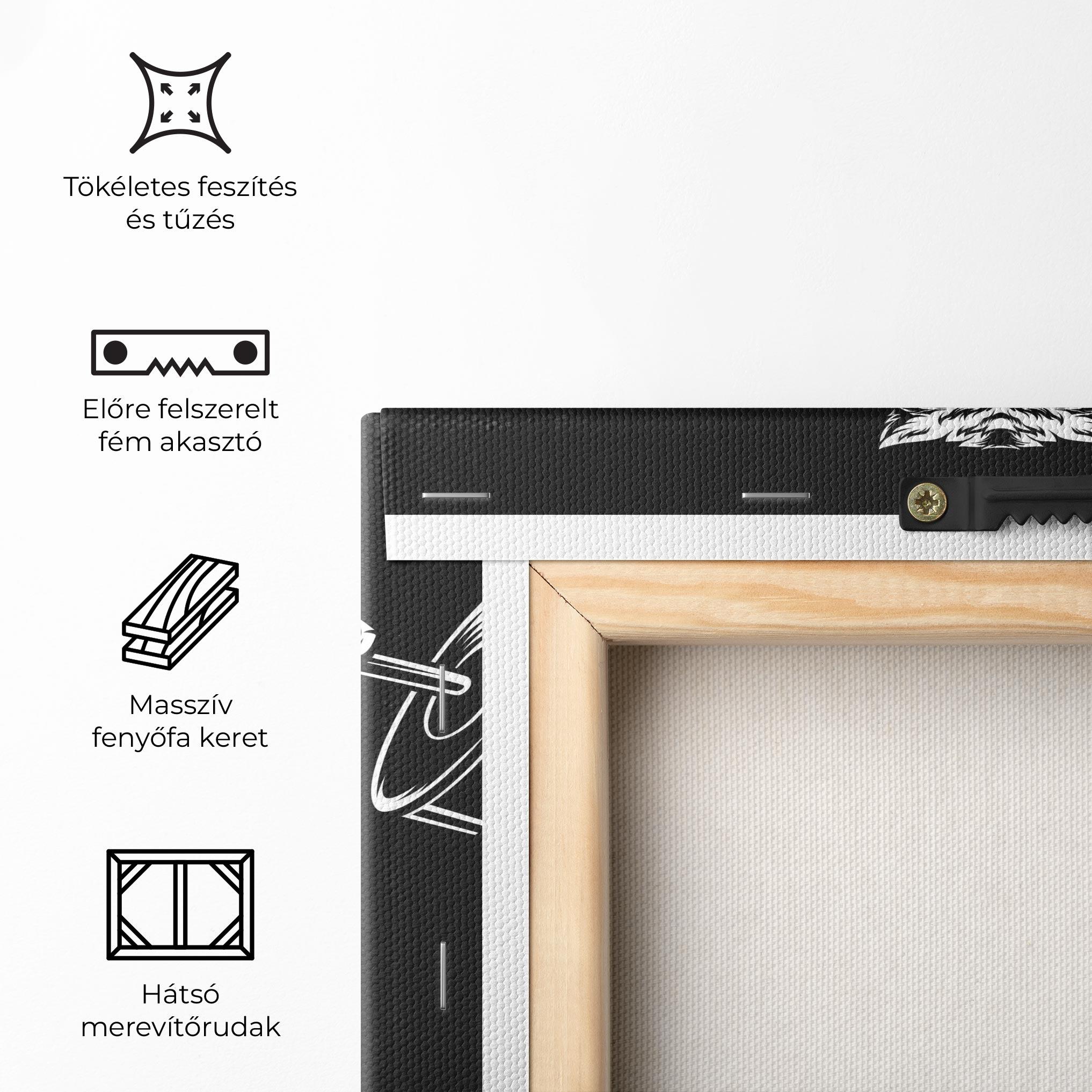 Vászonkép Work Out Wolf mockup 5