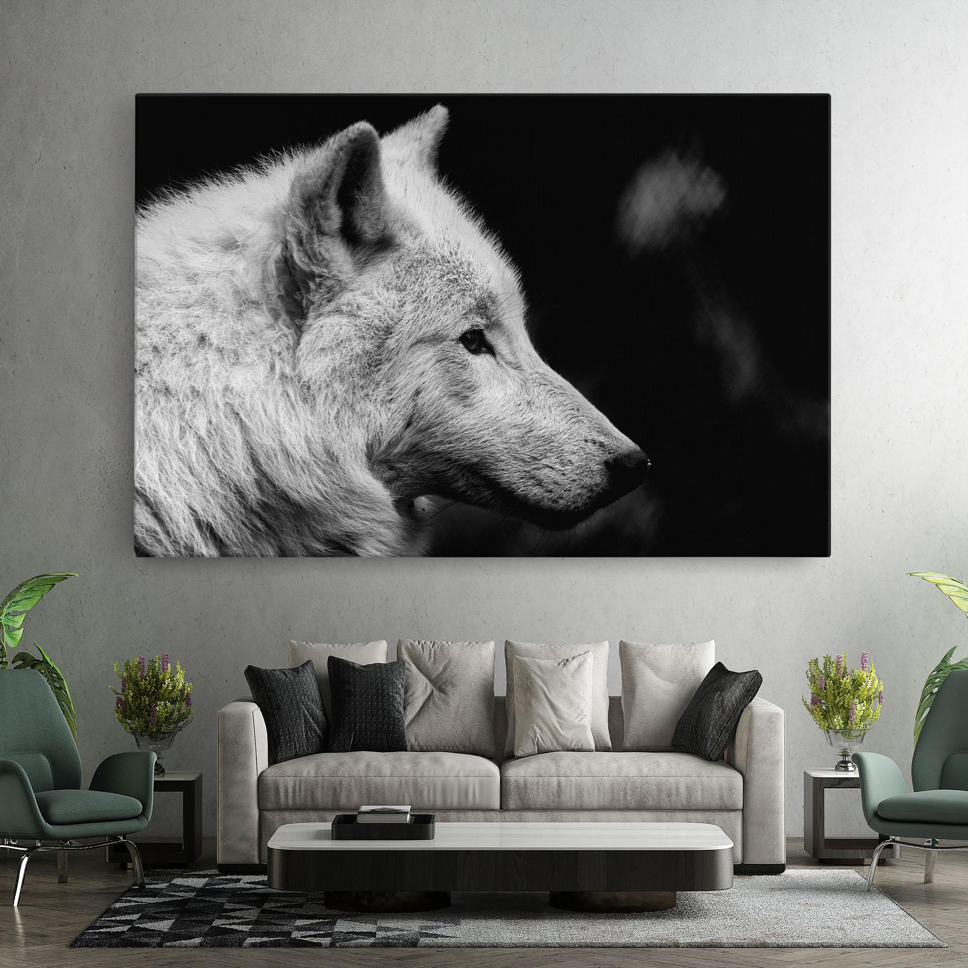 Vászonkép Grey Wolf mockup 7