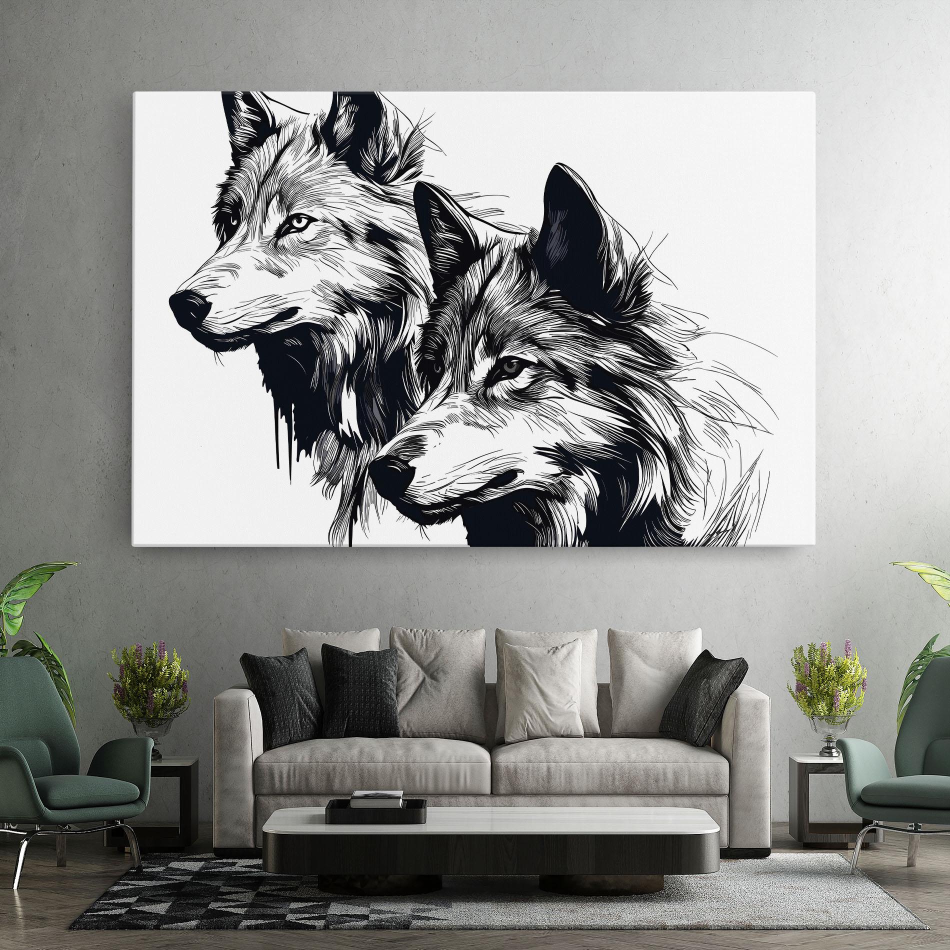 Vászonkép Wolf Friends mockup 7