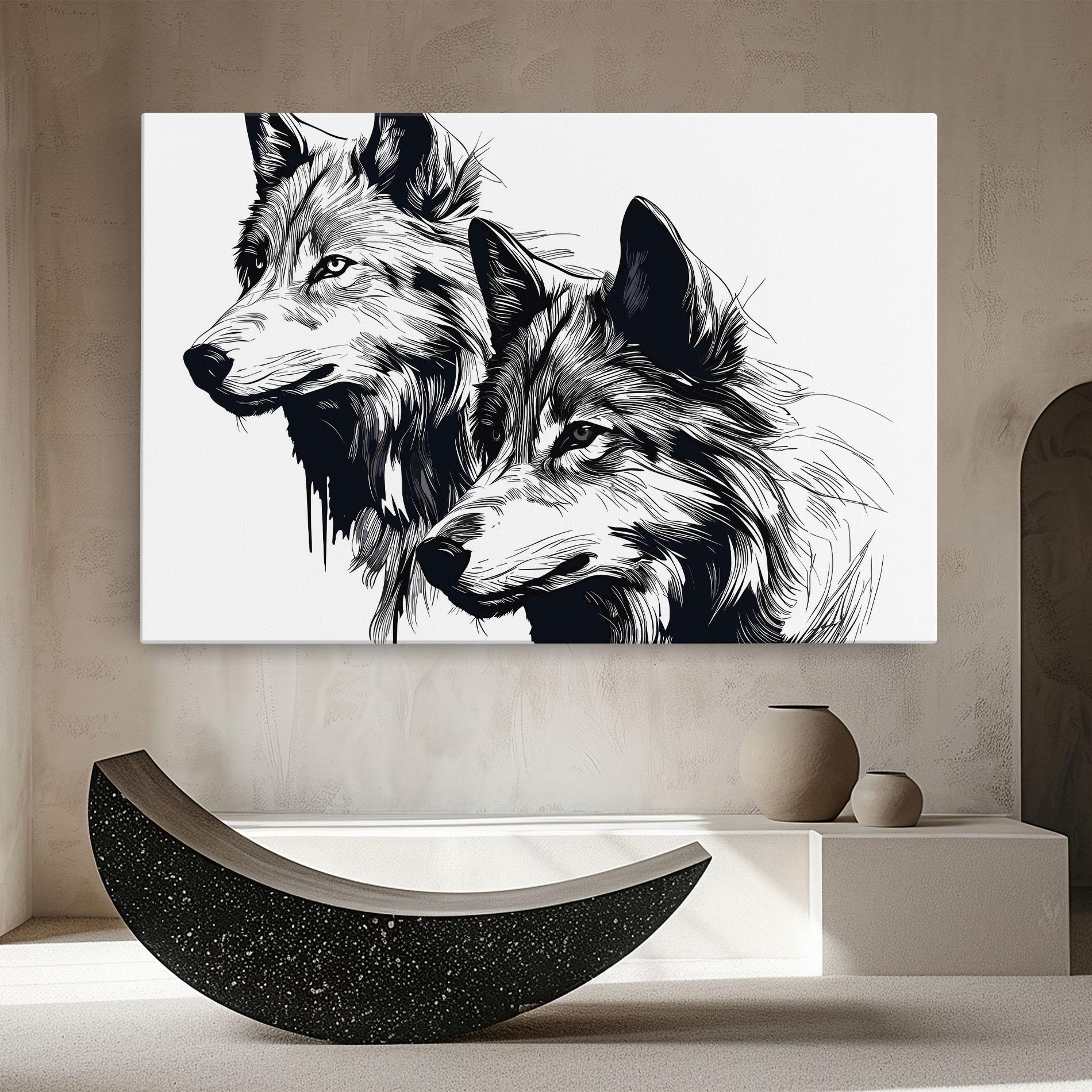 Vászonkép Wolf Friends mockup 8