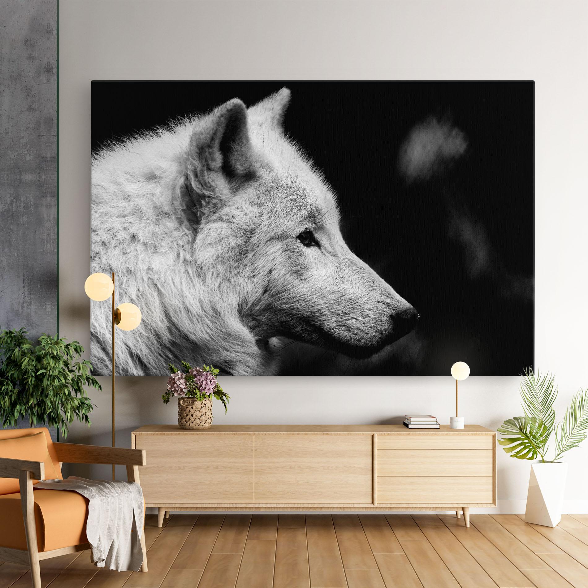 Vászonkép Grey Wolf mockup 9