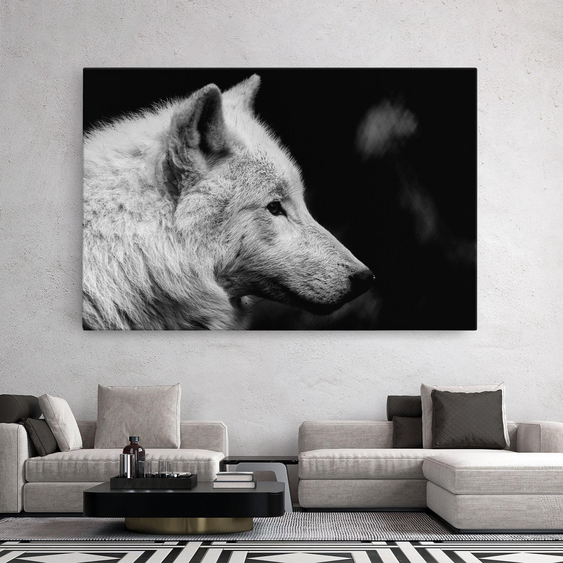Vászonkép Grey Wolf mockup 2