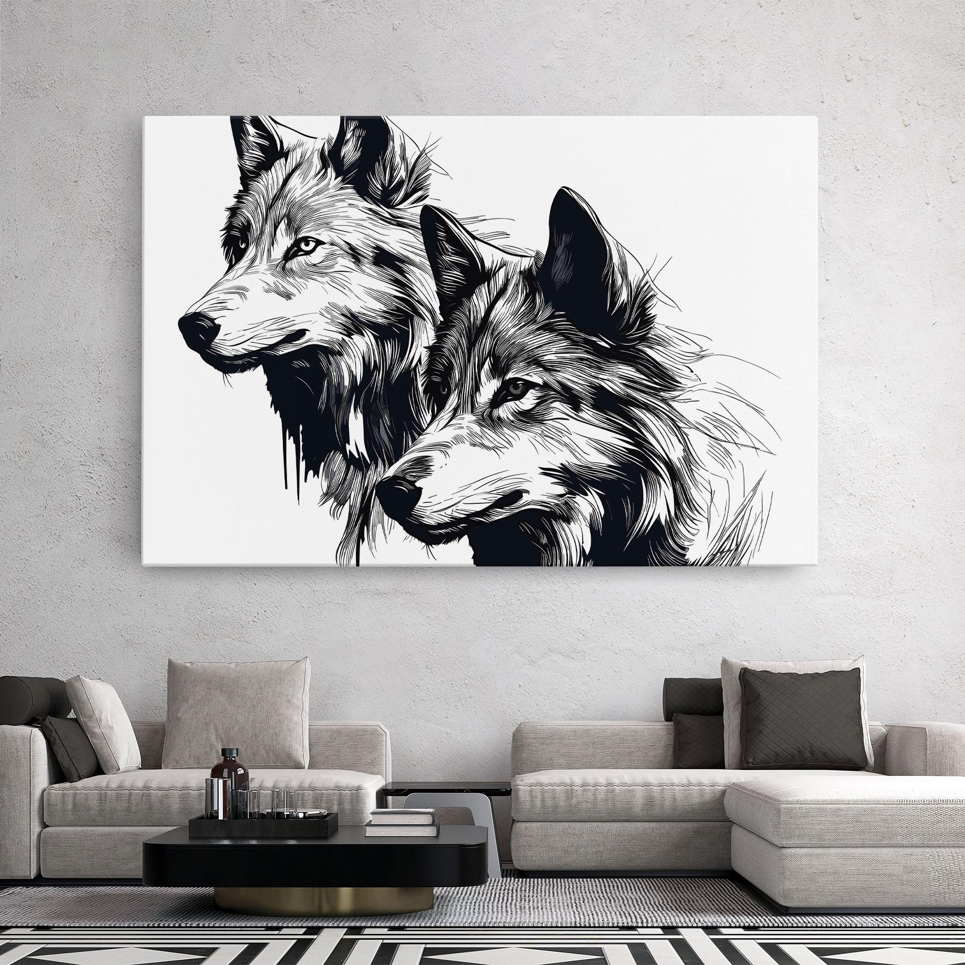 Vászonkép Wolf Friends mockup 2