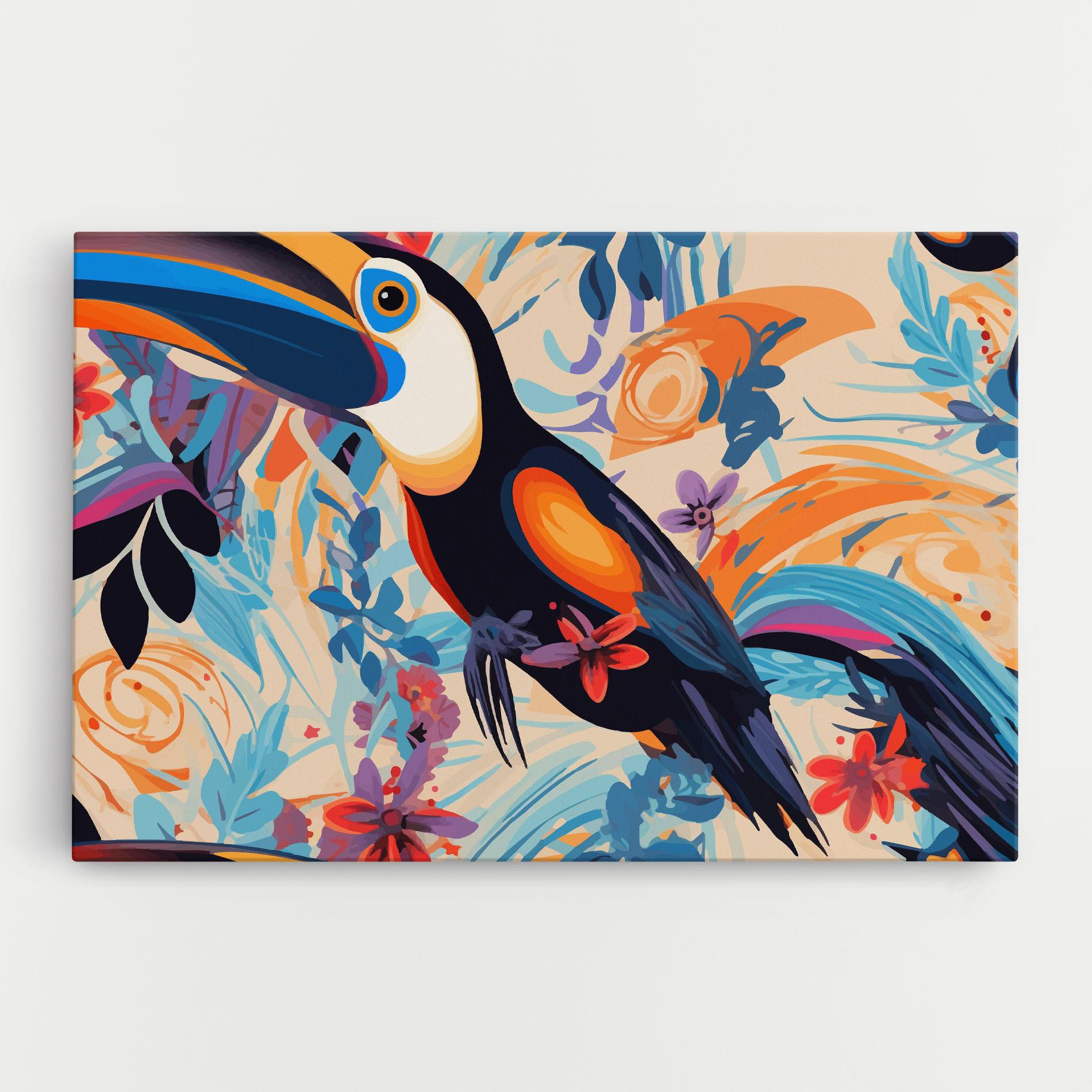Vászonkép Colorful Toucan mockup 0