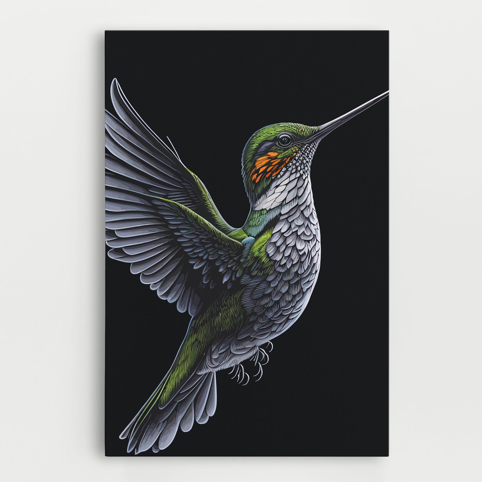 Vászonkép Hummingbird mockup 0