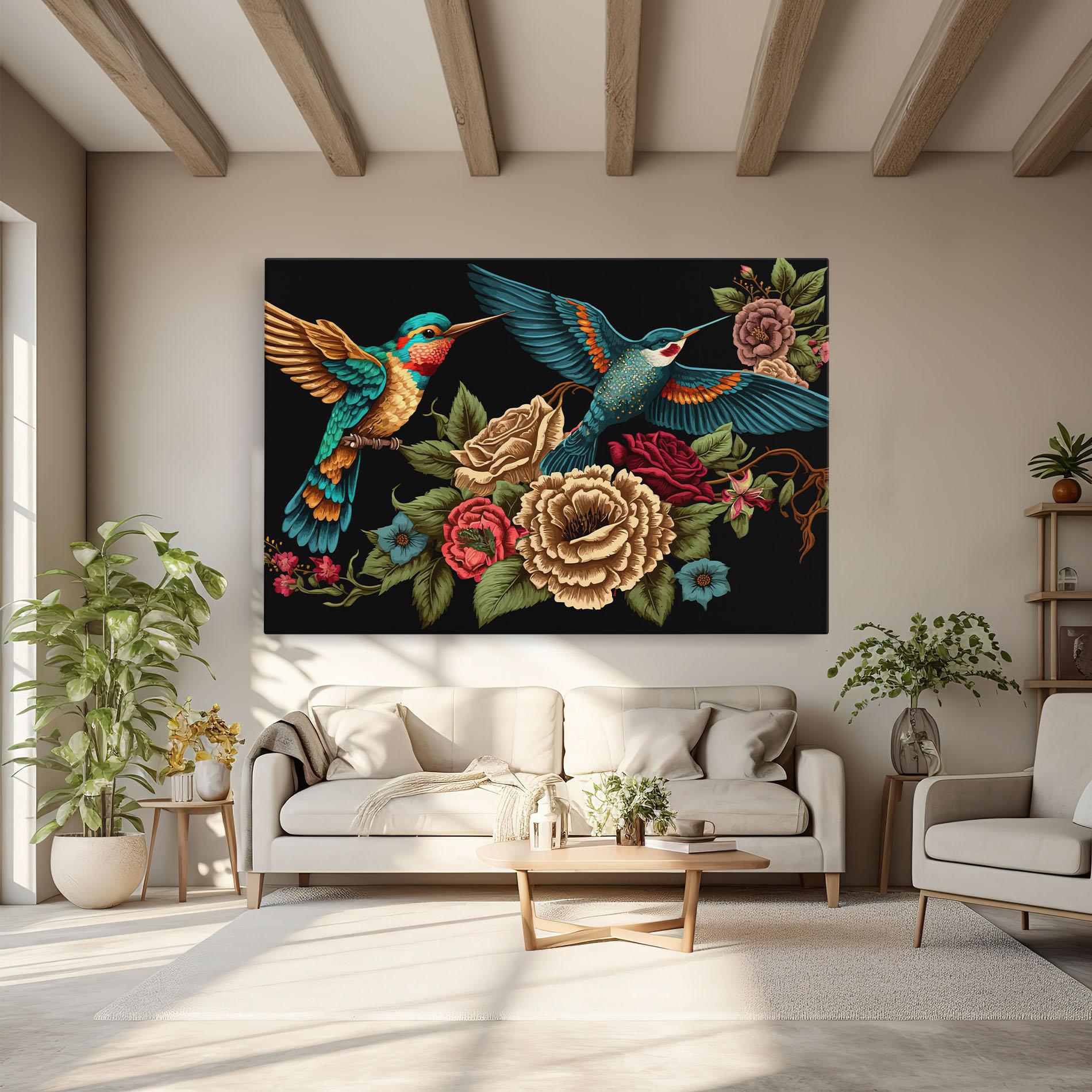 Vászonkép Blue Birds mockup 6