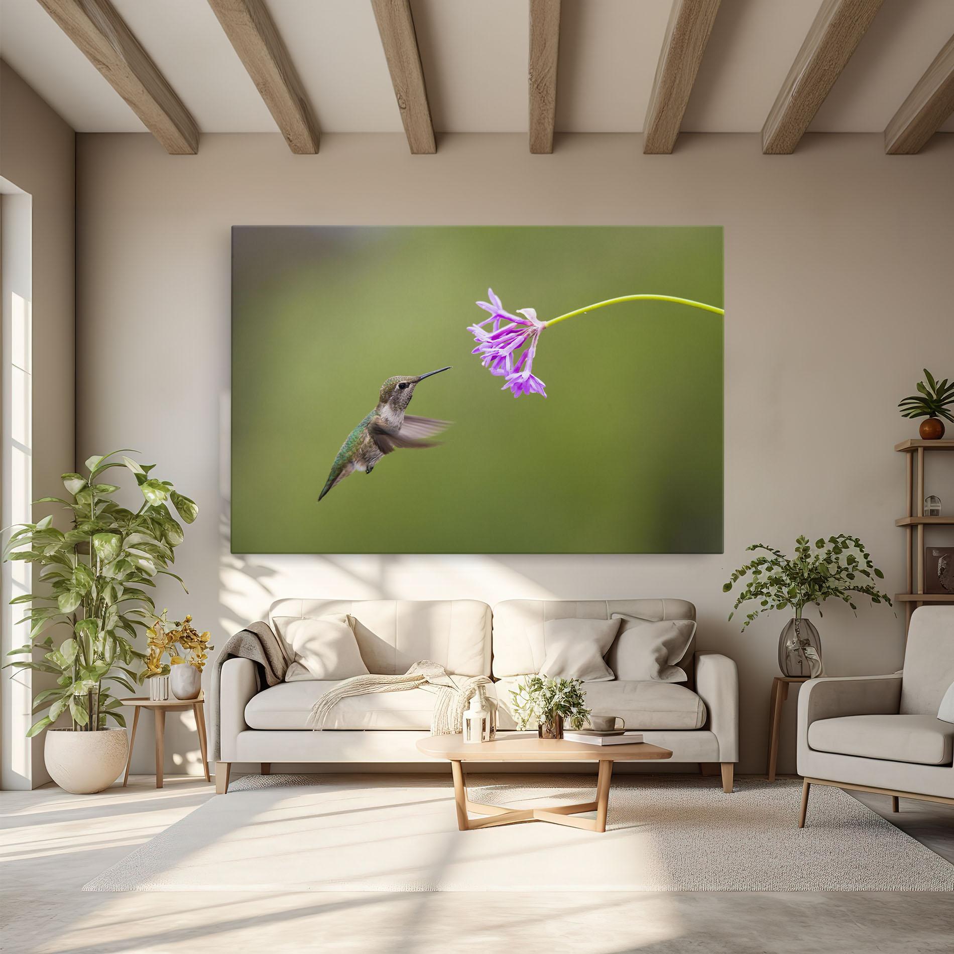 Vászonkép Cute Hummingbird mockup 6